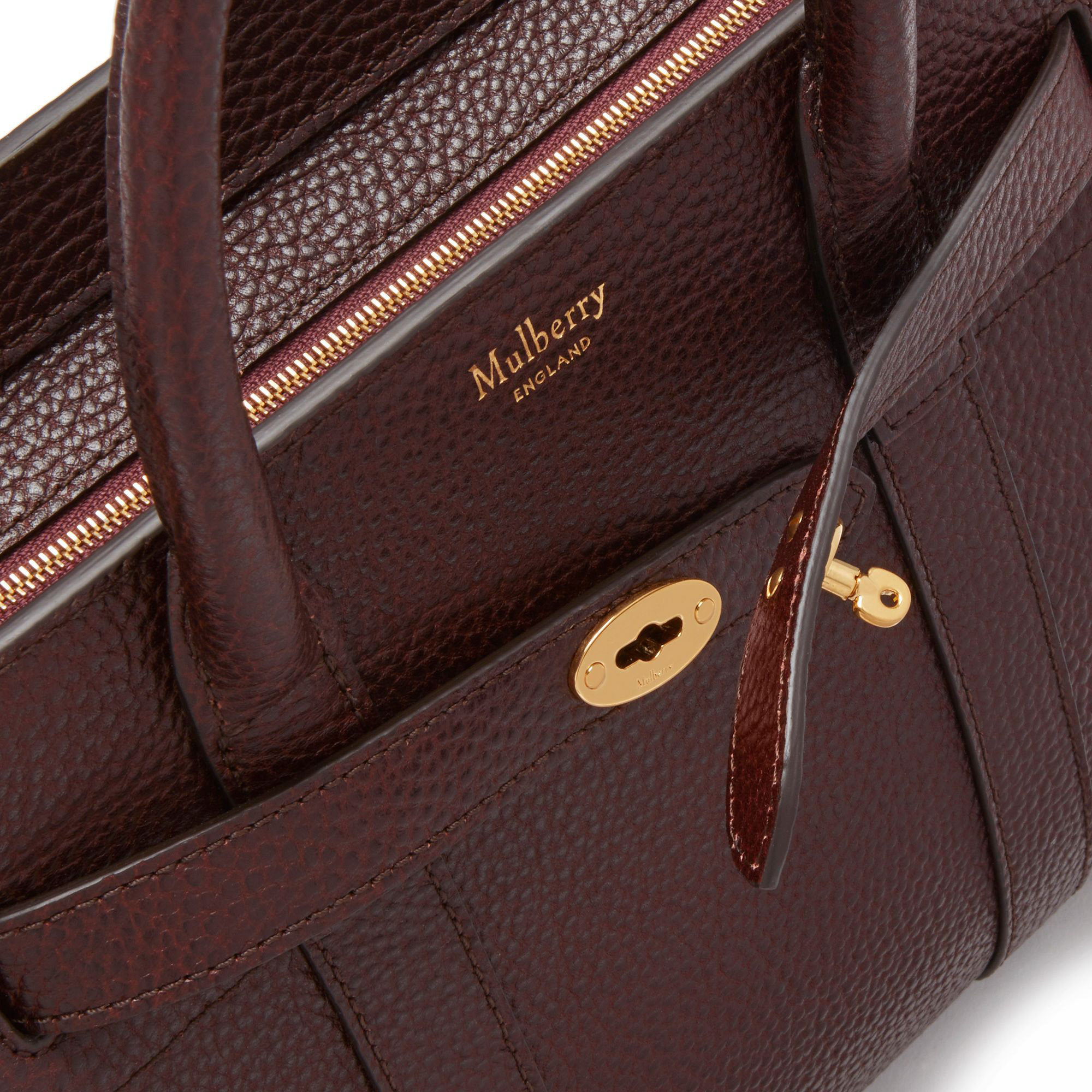 

Bayswater mini zipped bag, Burgundy