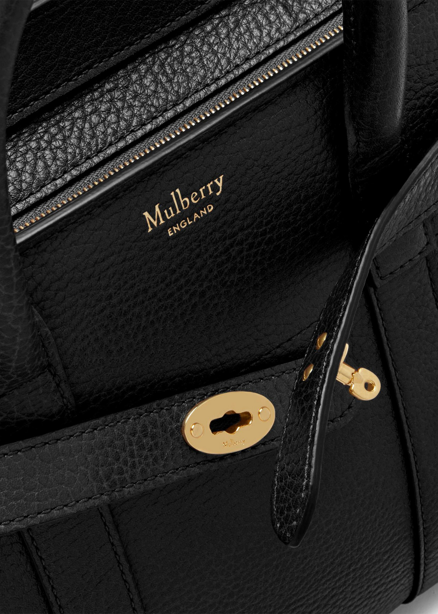 

Bayswater mini zipped bag, Black