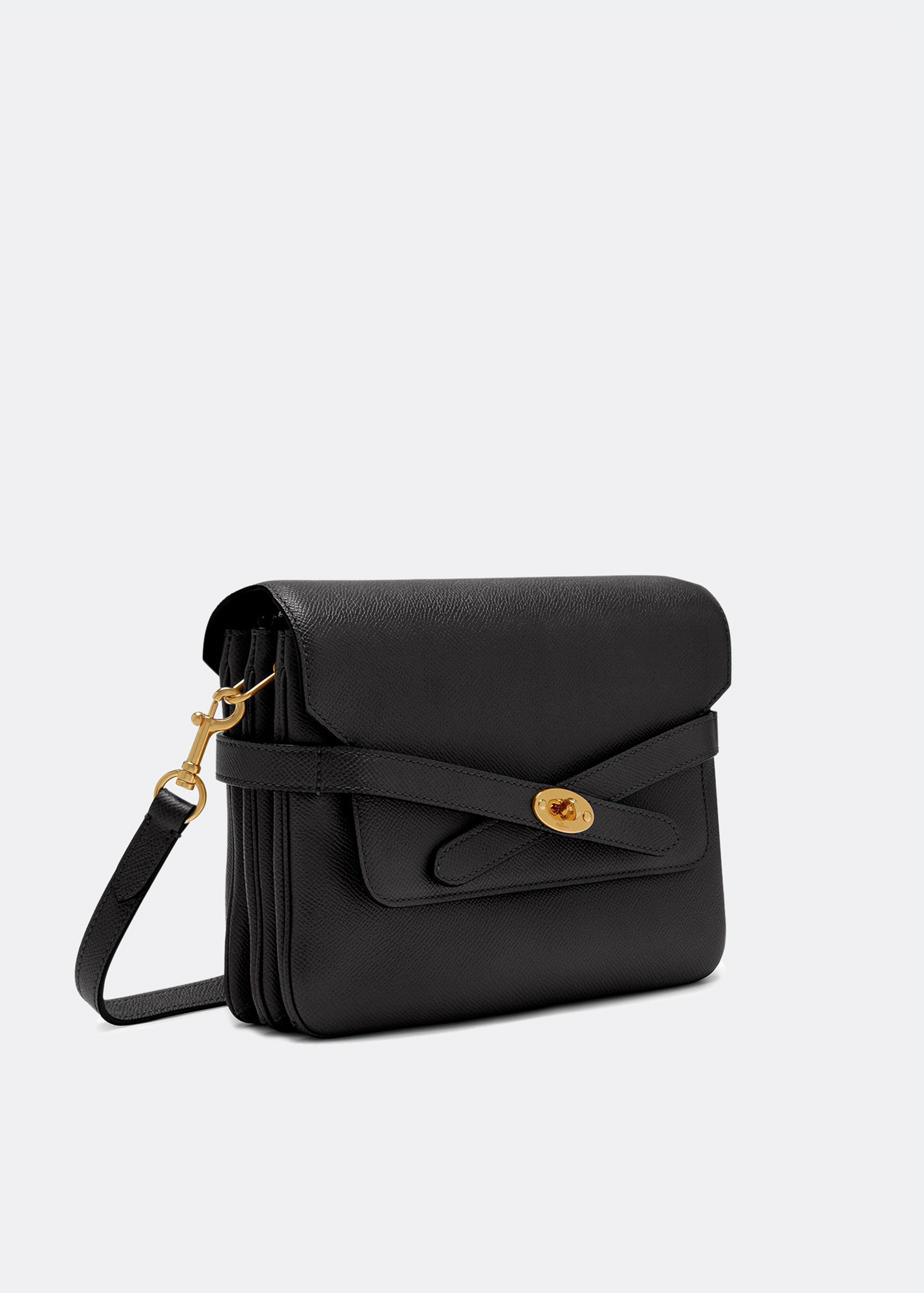 

Belted Bayswater satchel, Black
