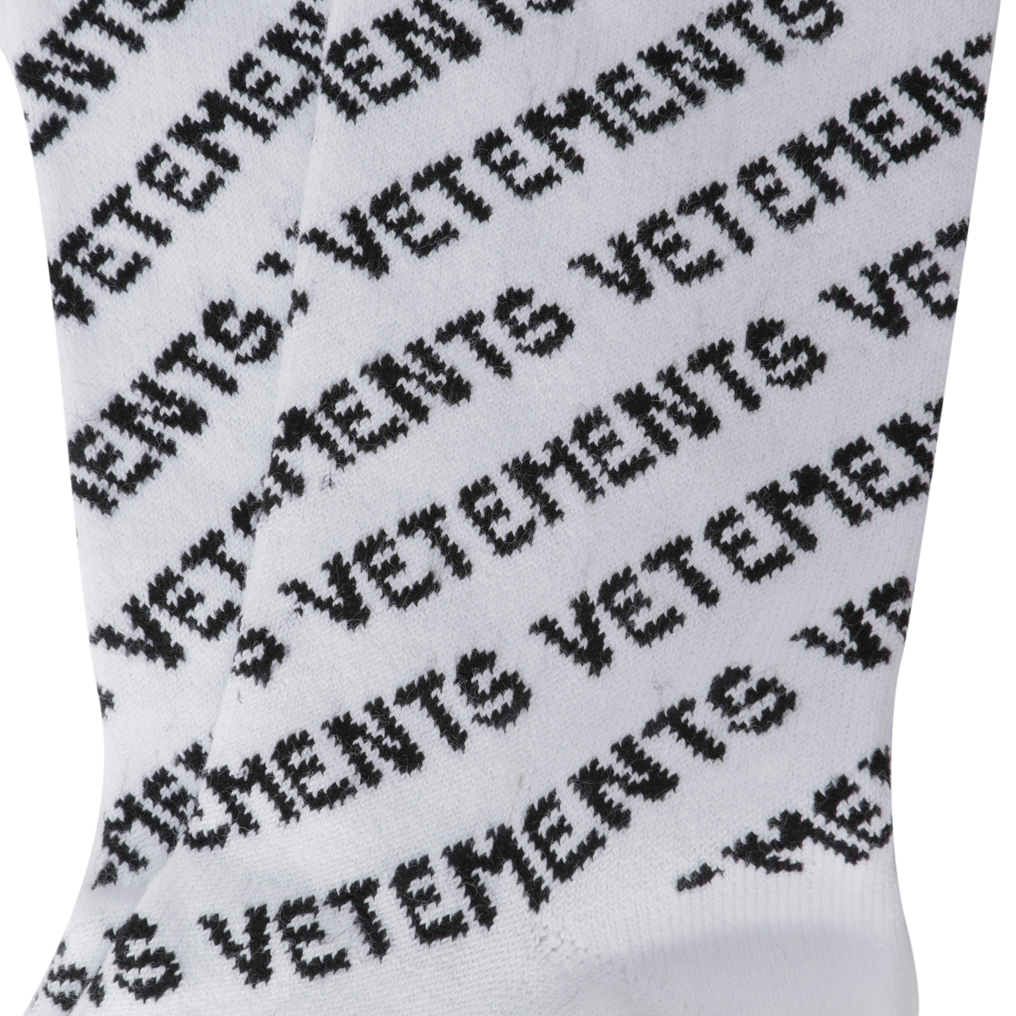 

Printed socks, White