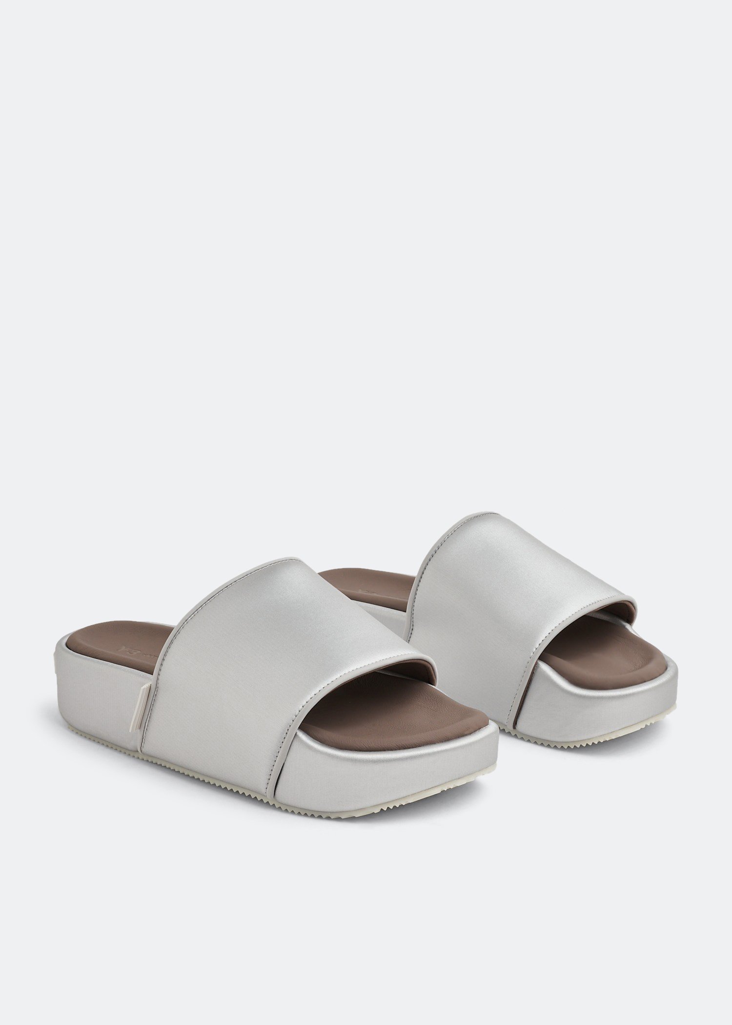 Adidas Y 3 slides for Women Silver in UAE Level Shoes