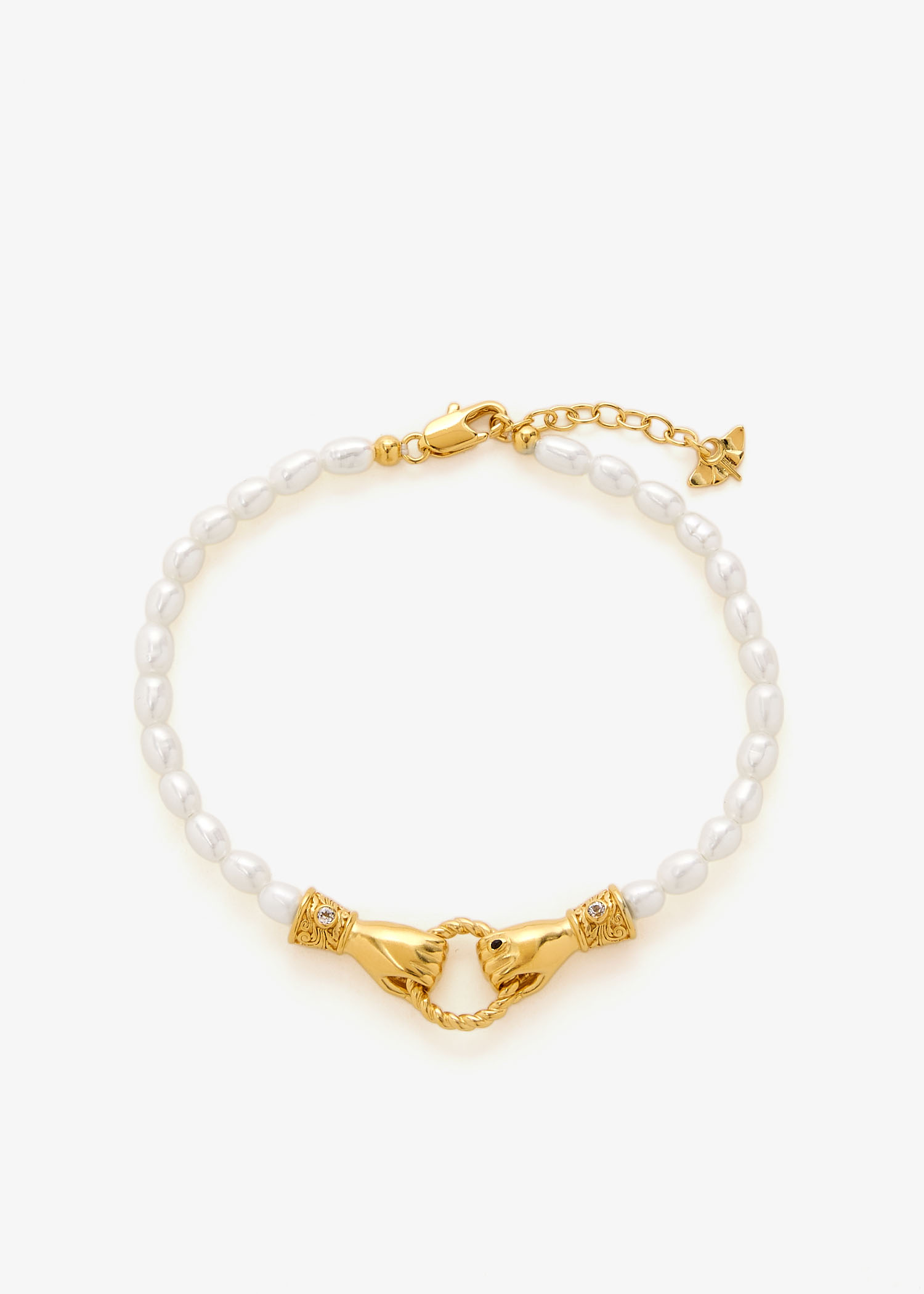 

x Harris Reed In Good Hands pearl bracelet, White