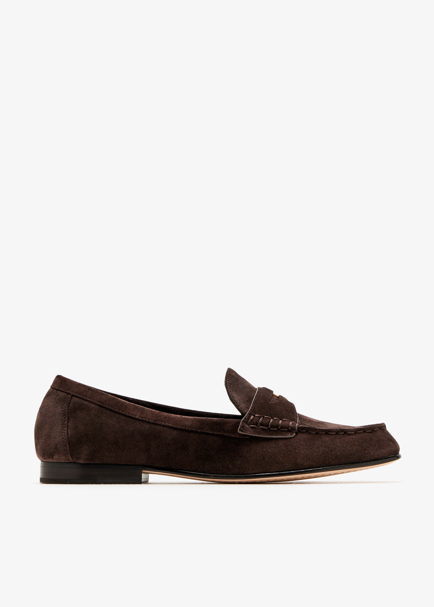 

Penny suede loafers, Brown