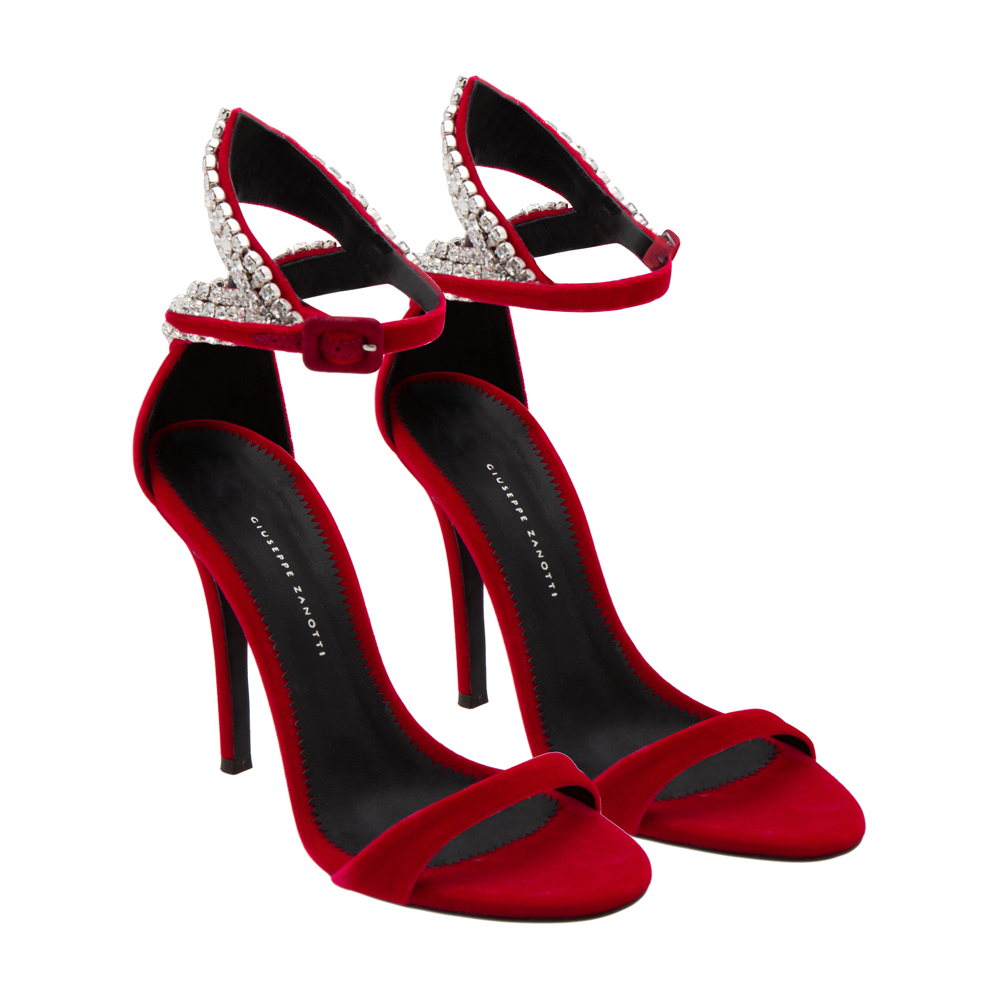 

Tricia velvet sandals, Red