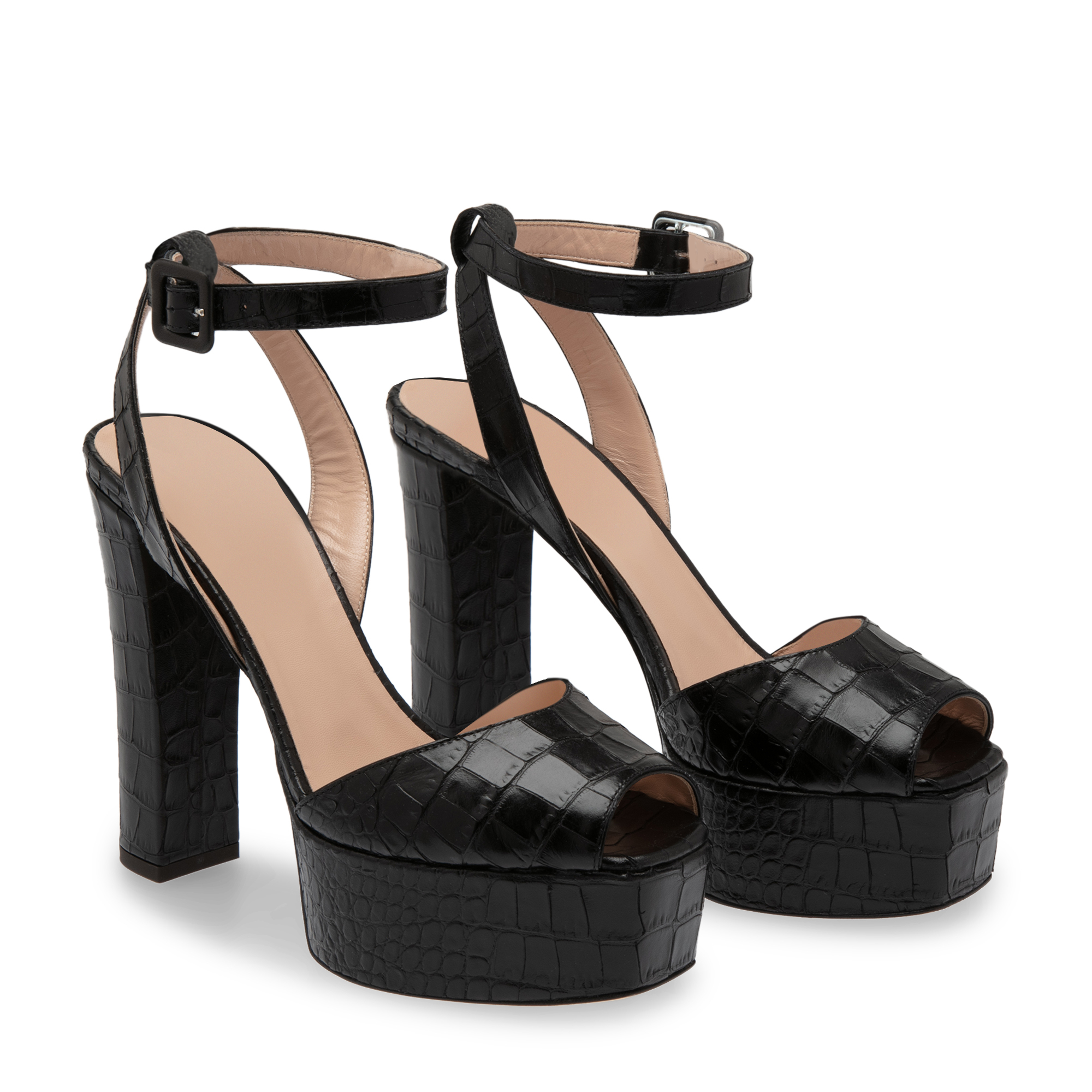 

Zanzaroun platform sandals, Black