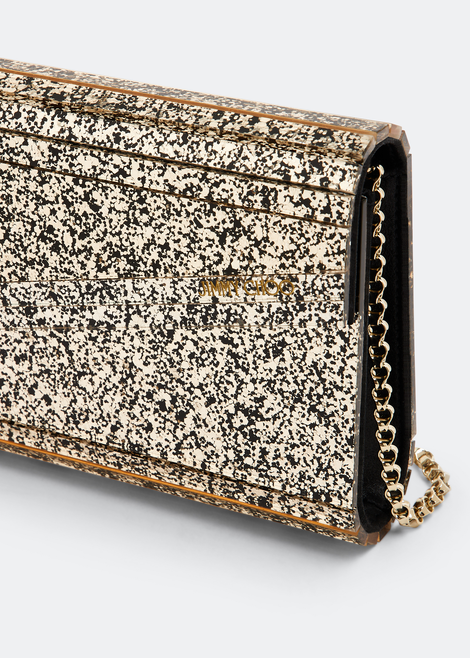 Jimmy choo candy clutch gold on sale