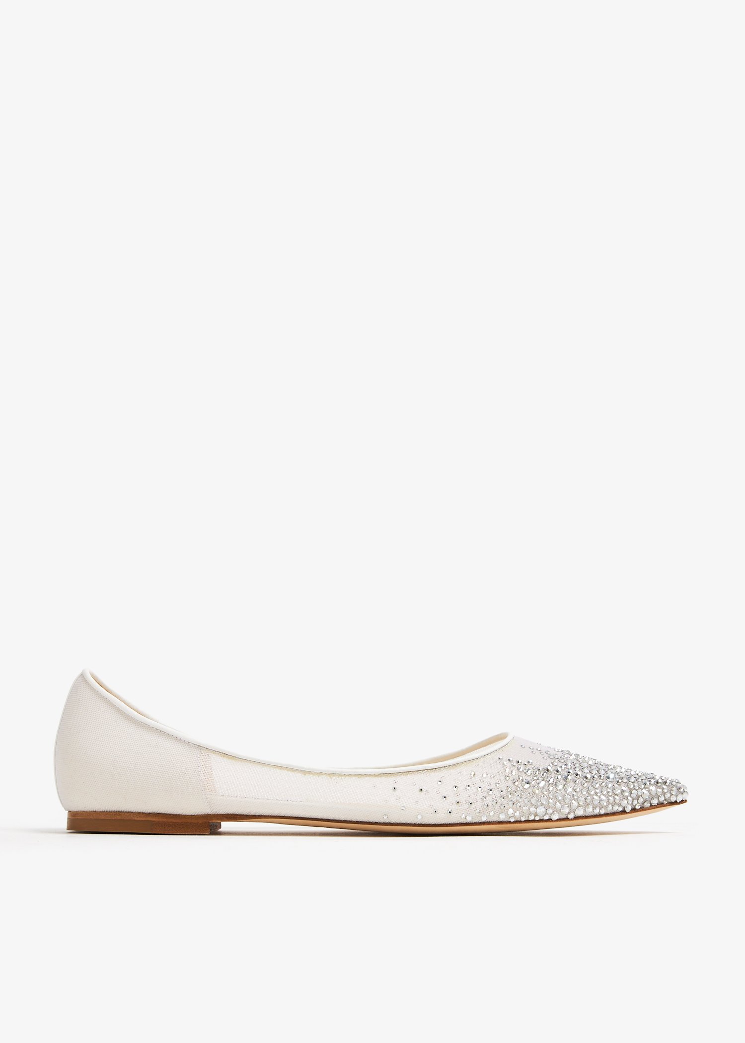 

Love ballet flats, White