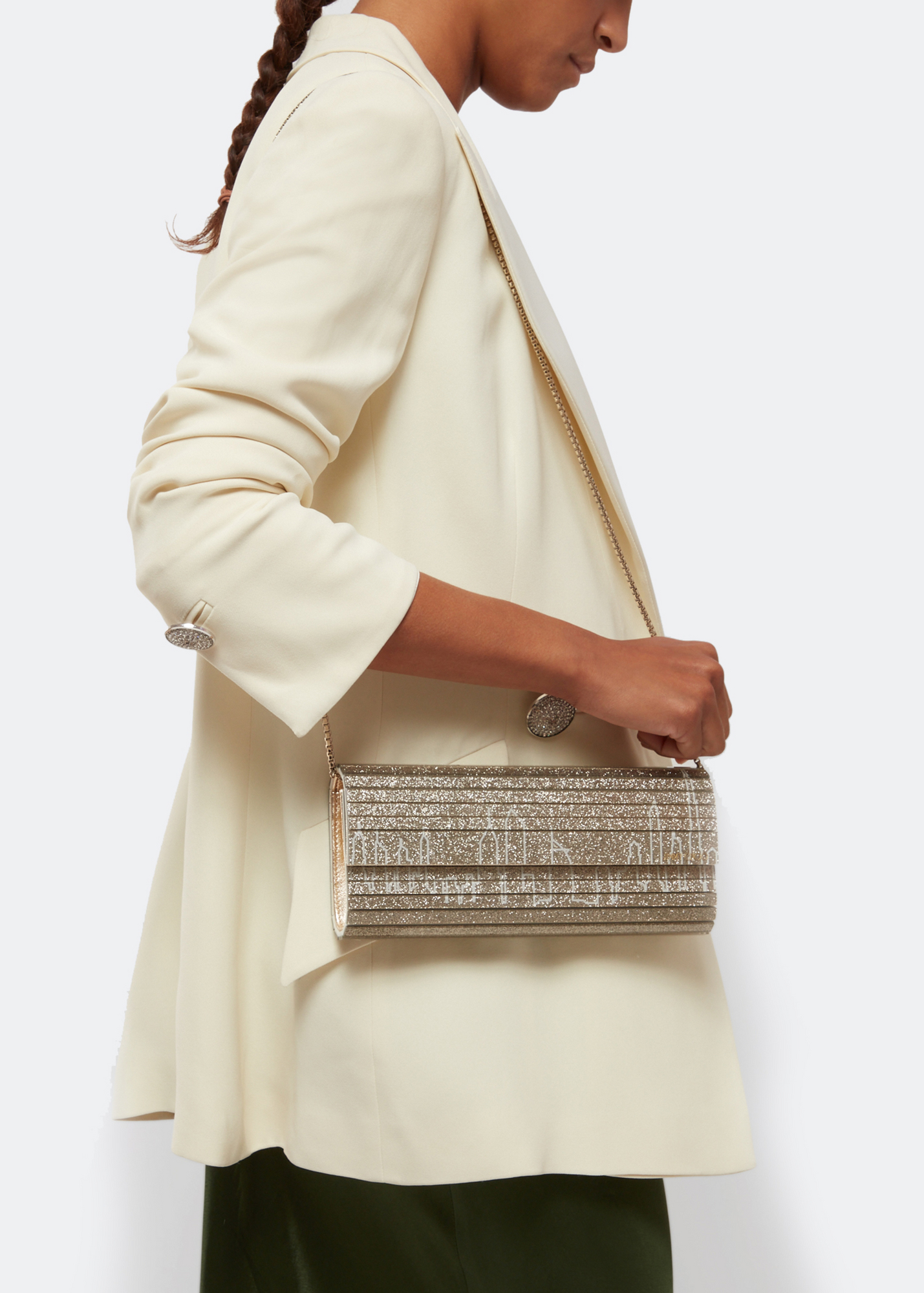 

Sweetie Dubai & Abu Dhabi skyline clutch, Gold