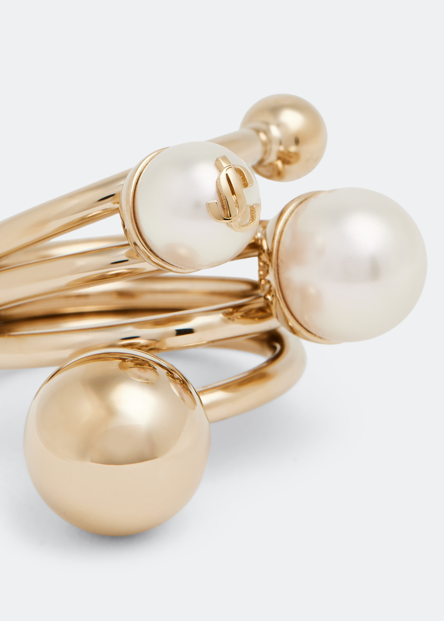 Jimmy Choo JC Multi Pearl ring for Women - Gold in UAE Jimmy Choo JC Multi Pearl ring for Women - Gold in UAE