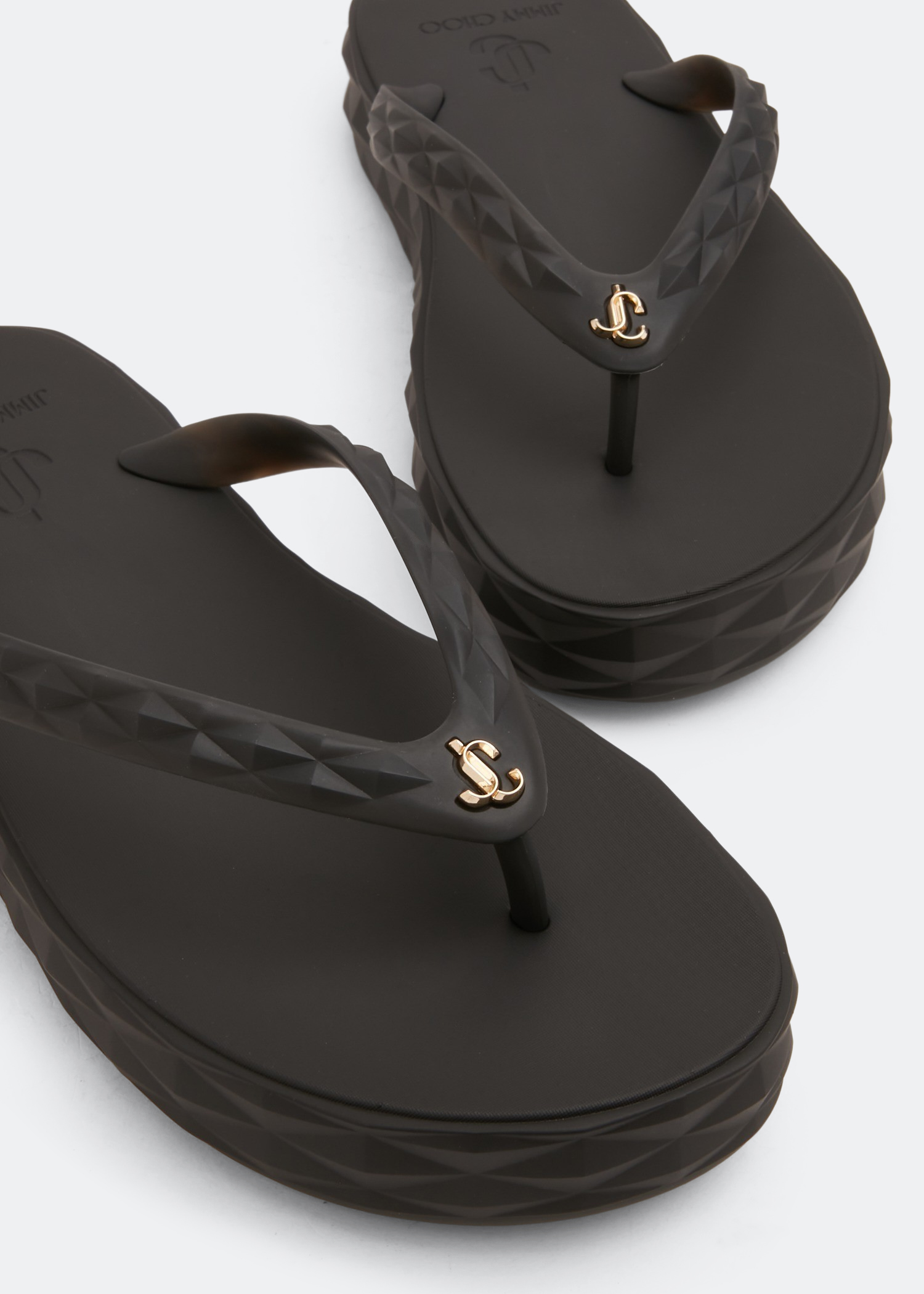 Jimmy Choo Diamond flip flops for Women - Black in UAE