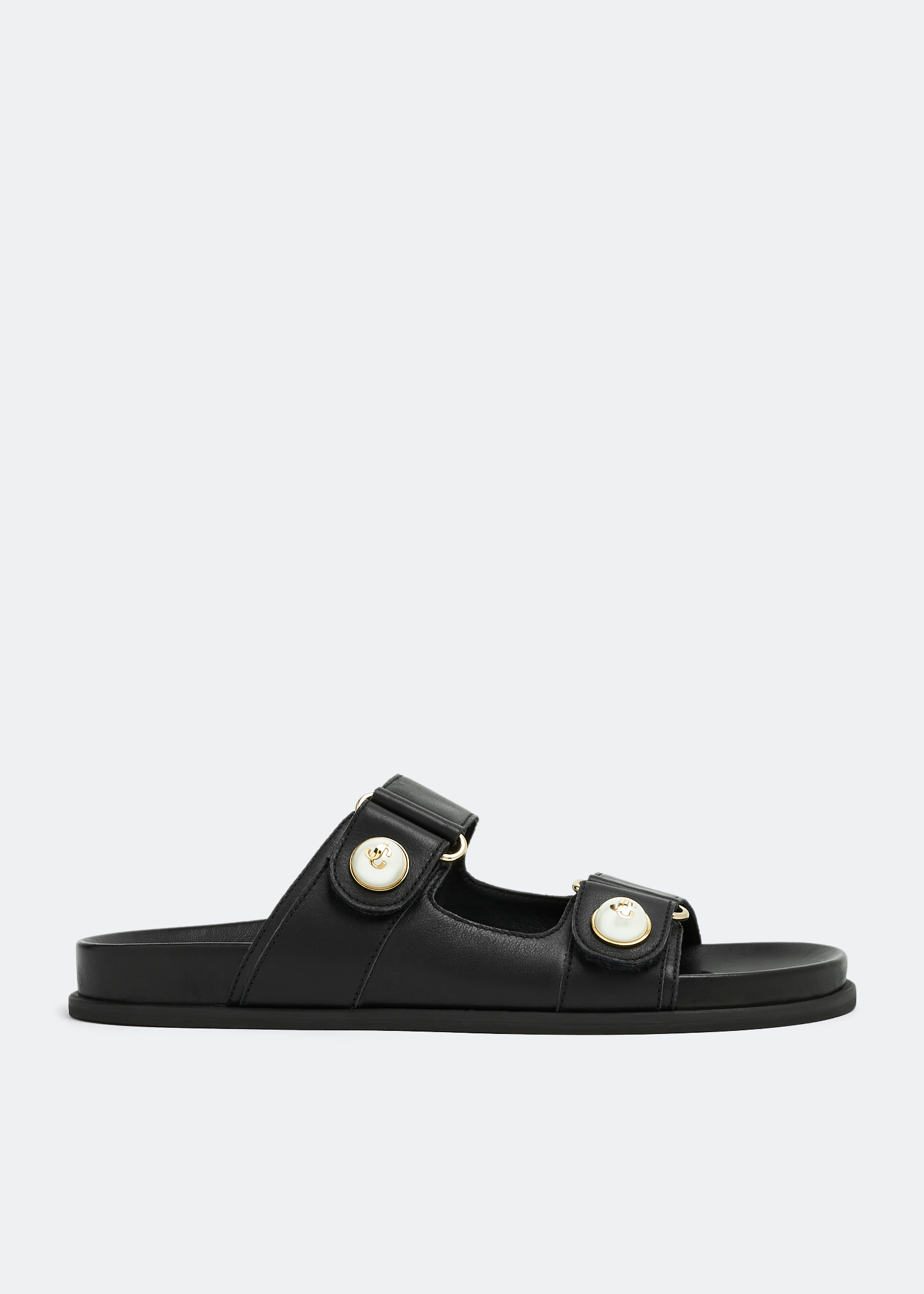 

Fayence sandals, Black