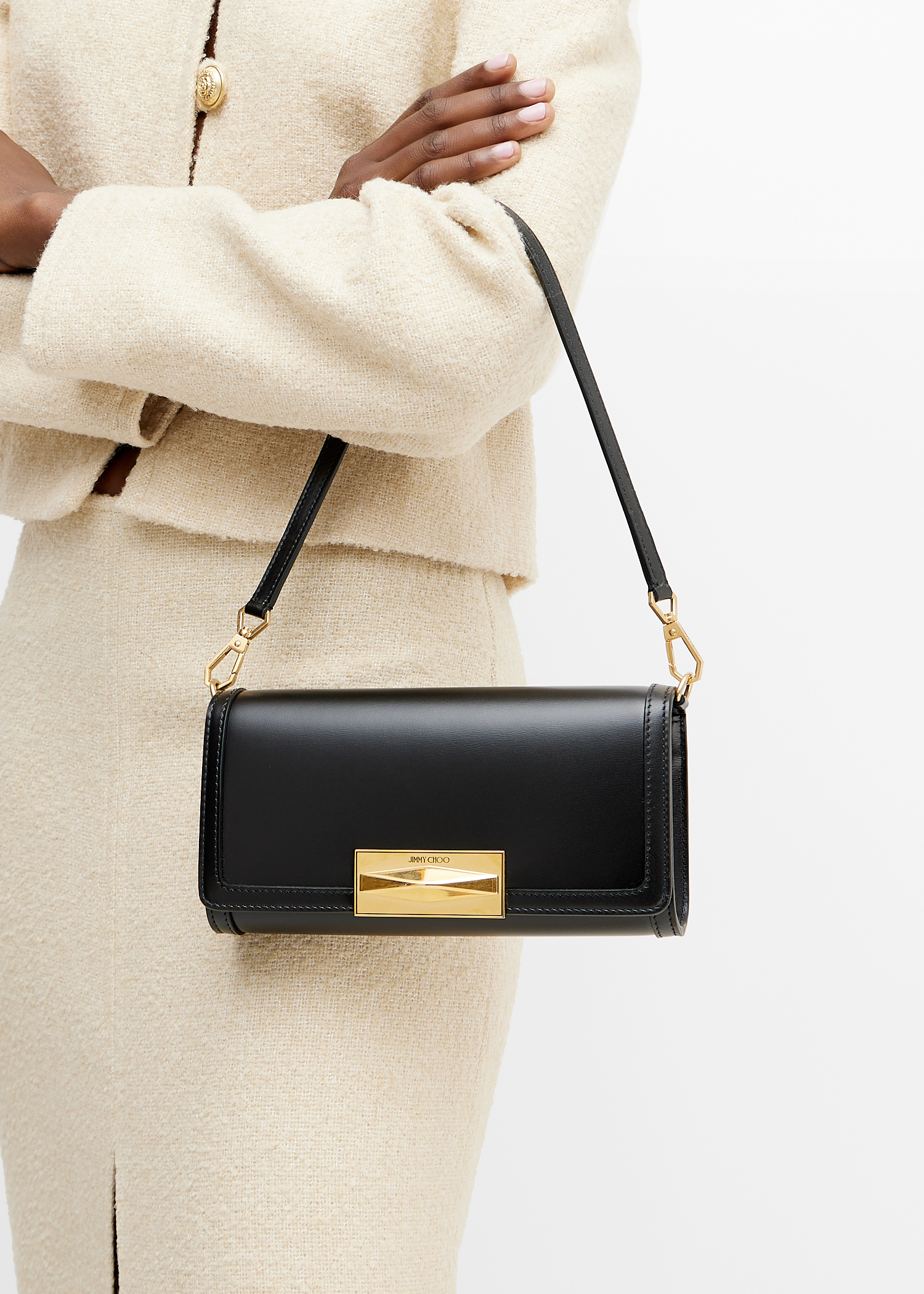 Jimmy Choo Diamond mini shoulder bag for Women Black in UAE Level Shoes