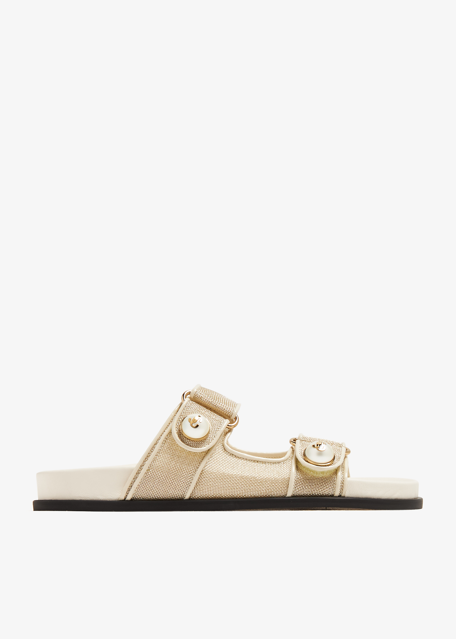 

Fayence sandals, Gold