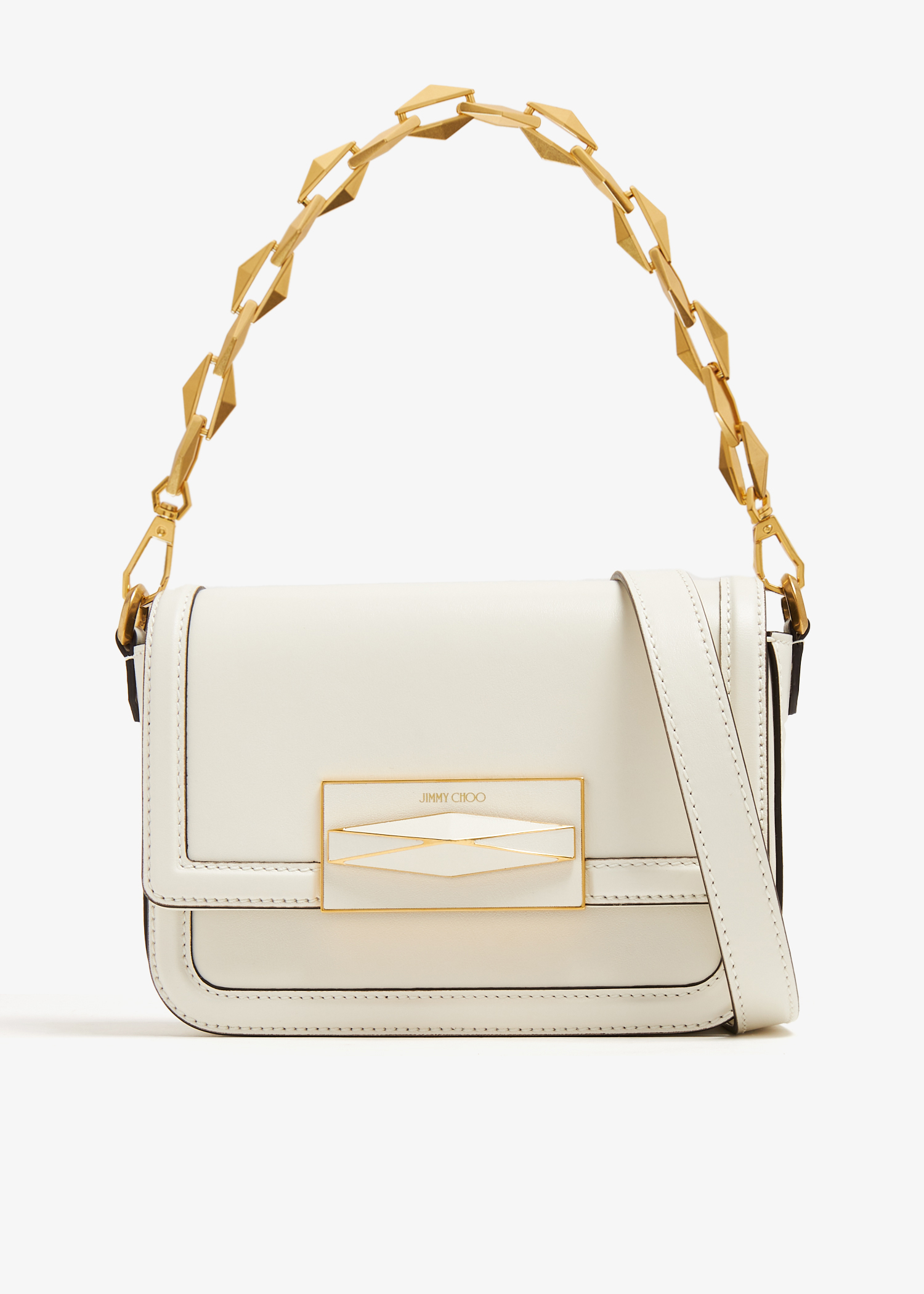 

Diamond crossbody bag, White