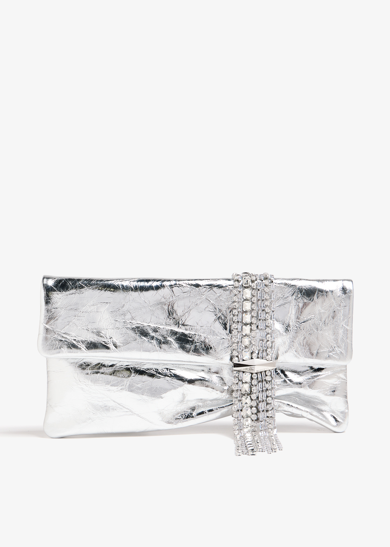 

Zandra soft clutch, Silver