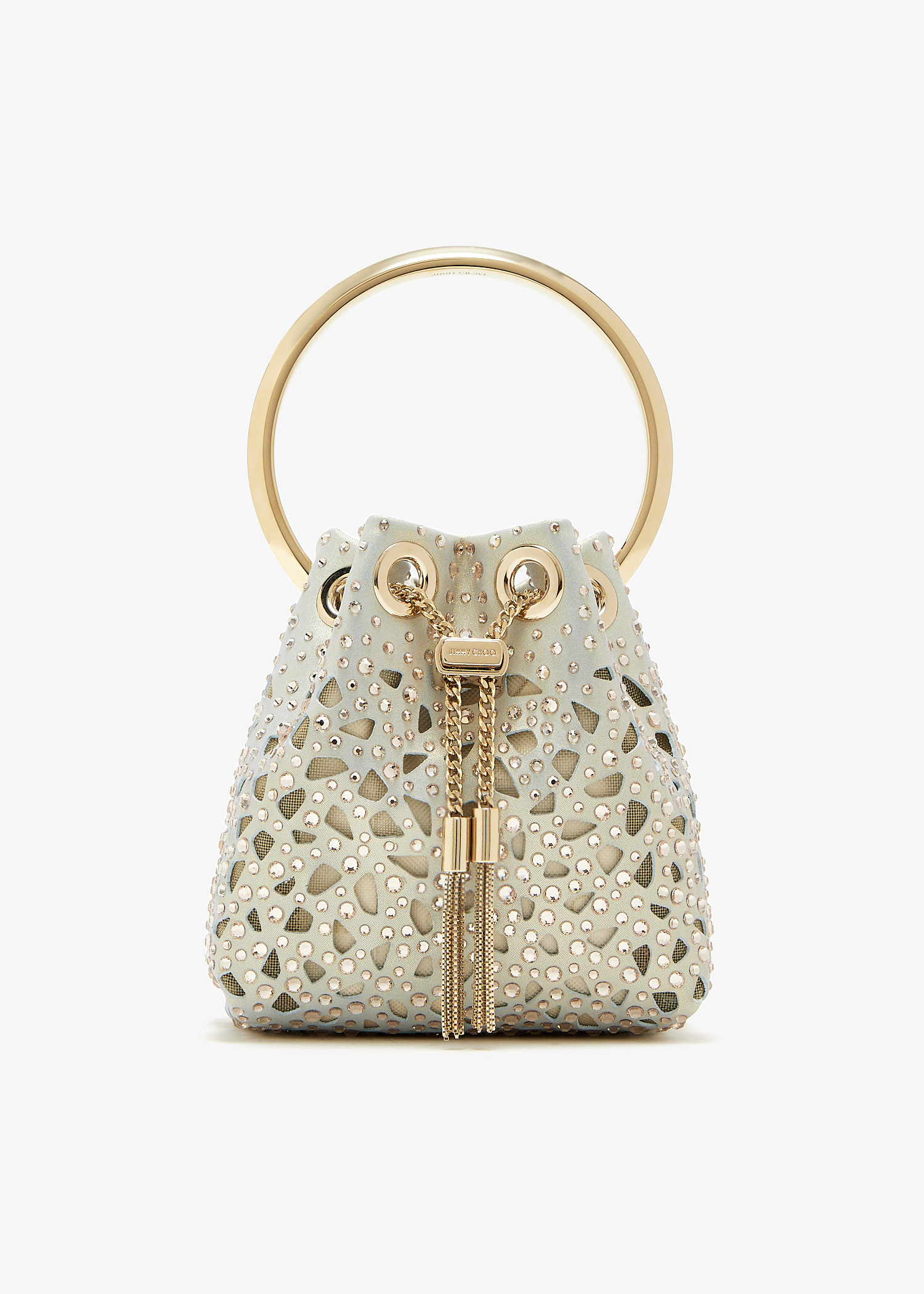 

Micro Bon Bon bucket bag, Grey