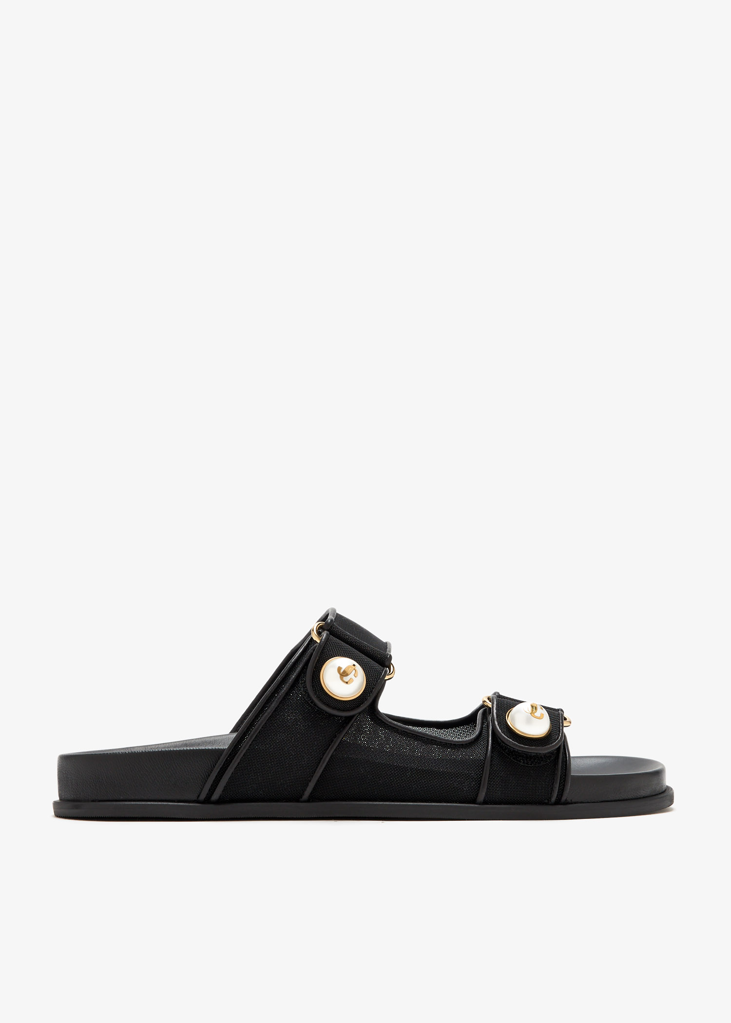 

Fayence sandals, Black