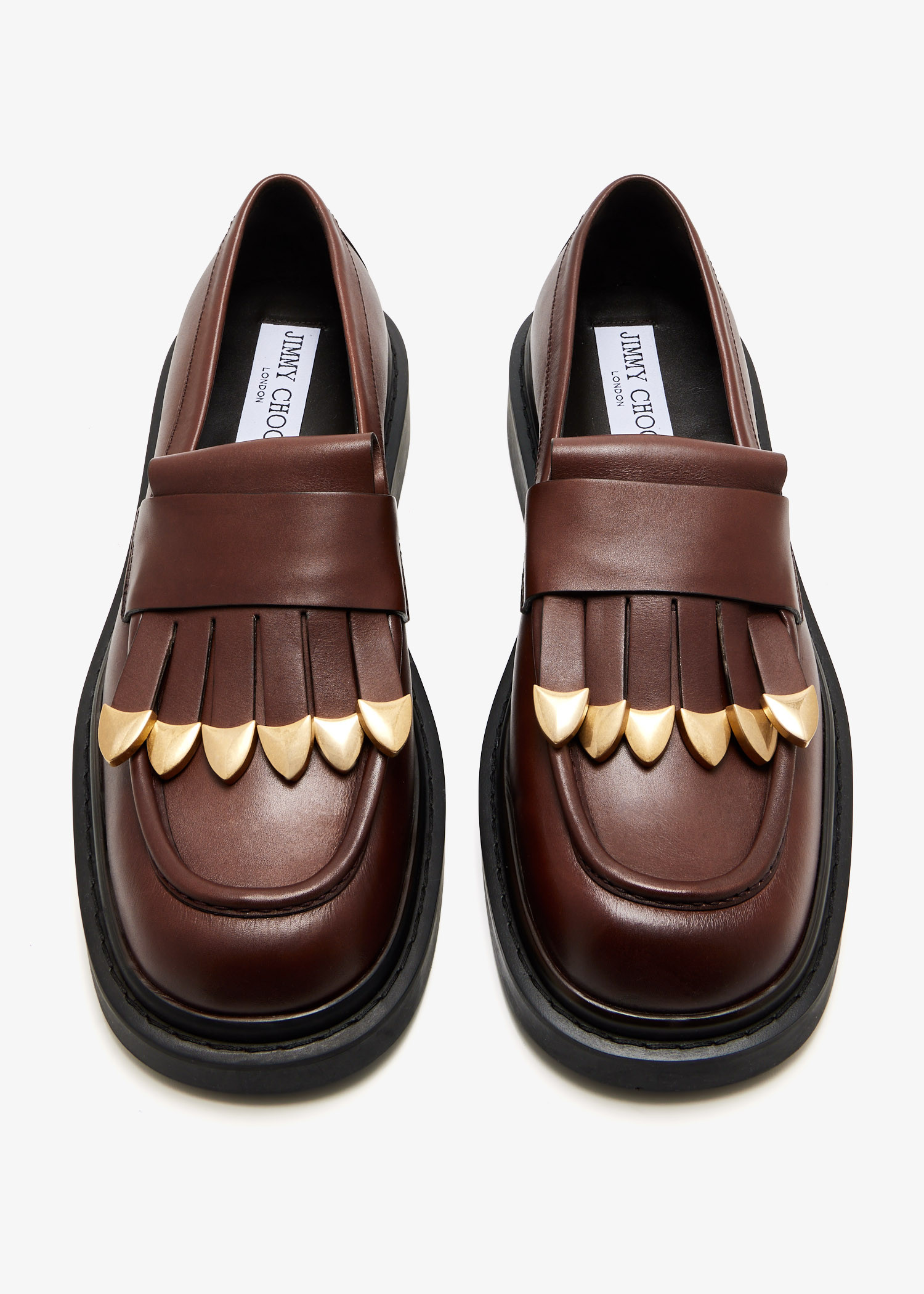 

Buff tassel loafers, Brown
