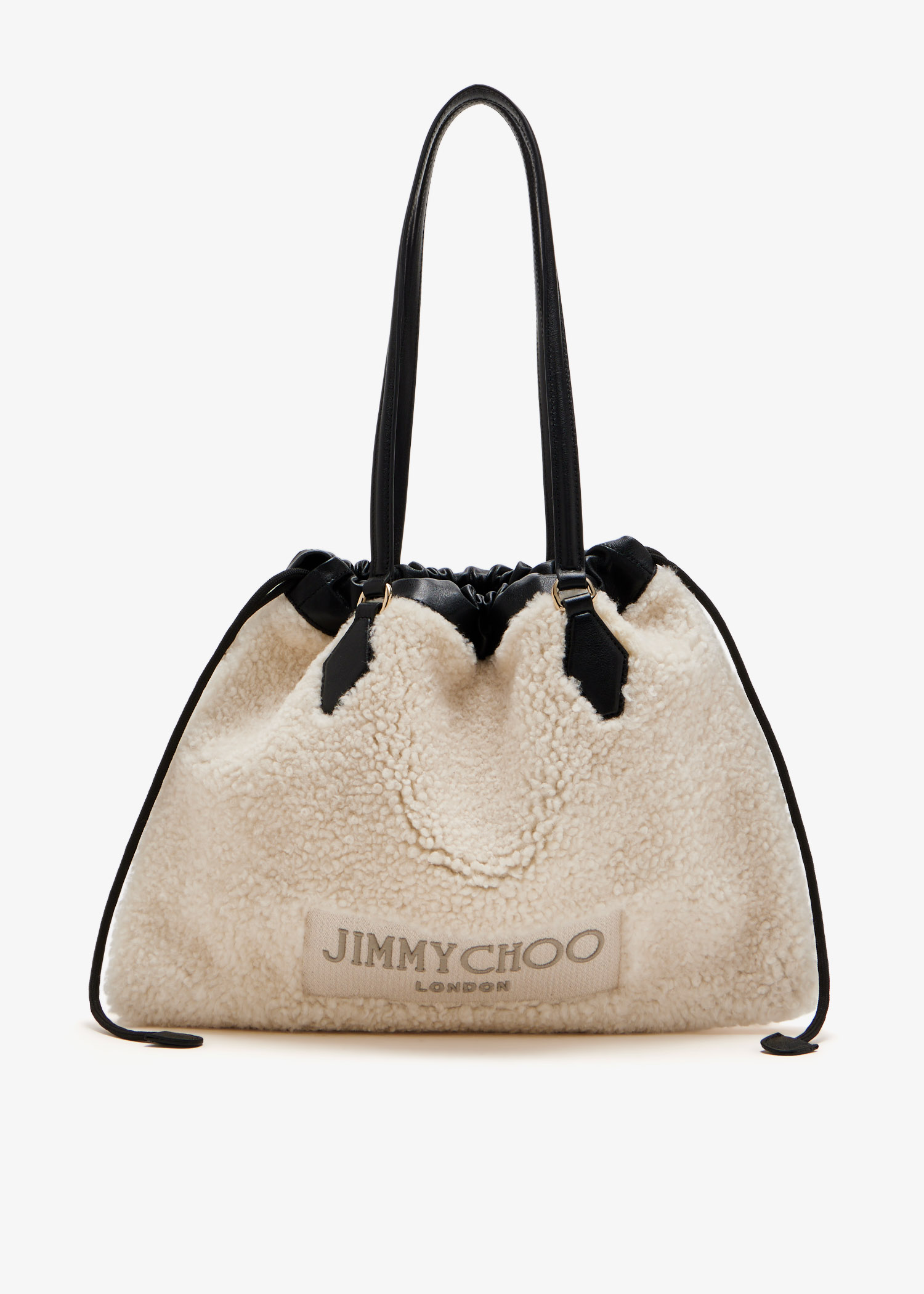 

Drawstring medium tote bag, White