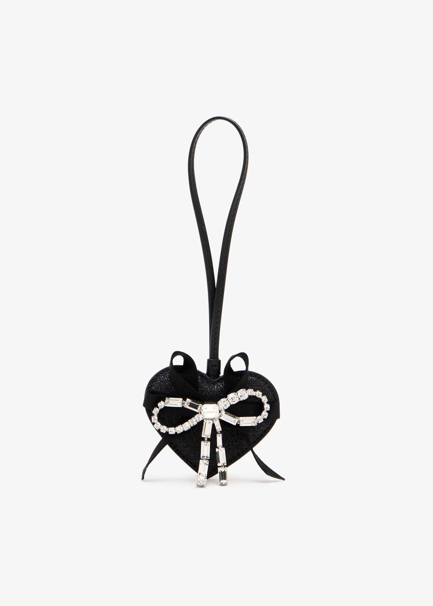 

Heart bag charm, Black
