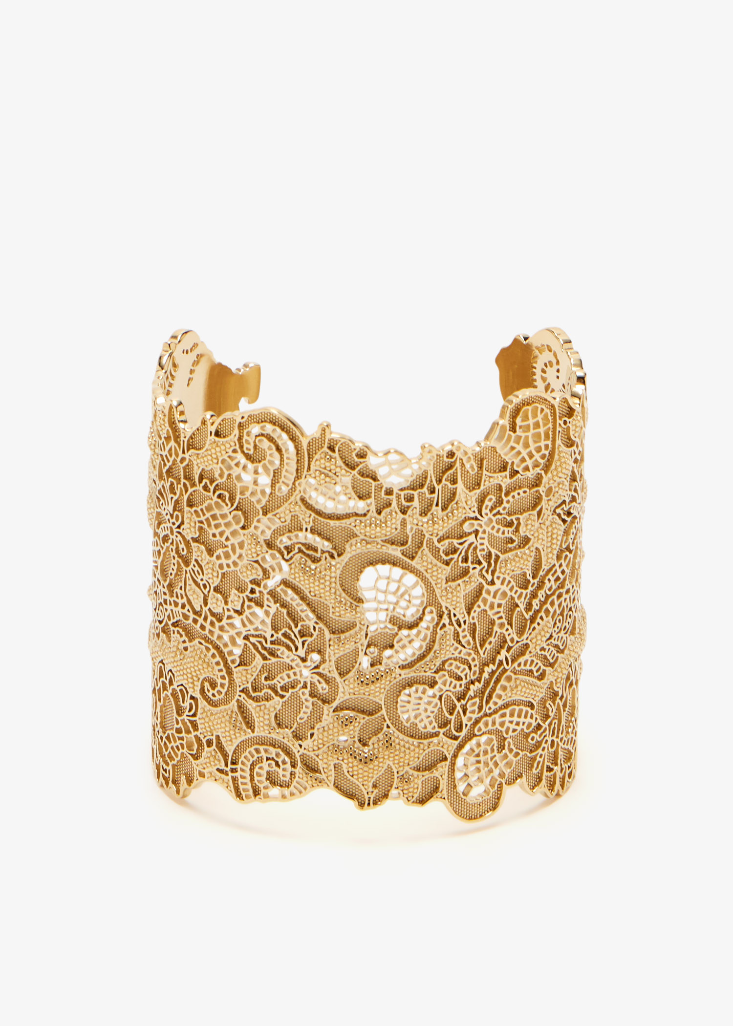 

Lace cut-out cuff, Gold