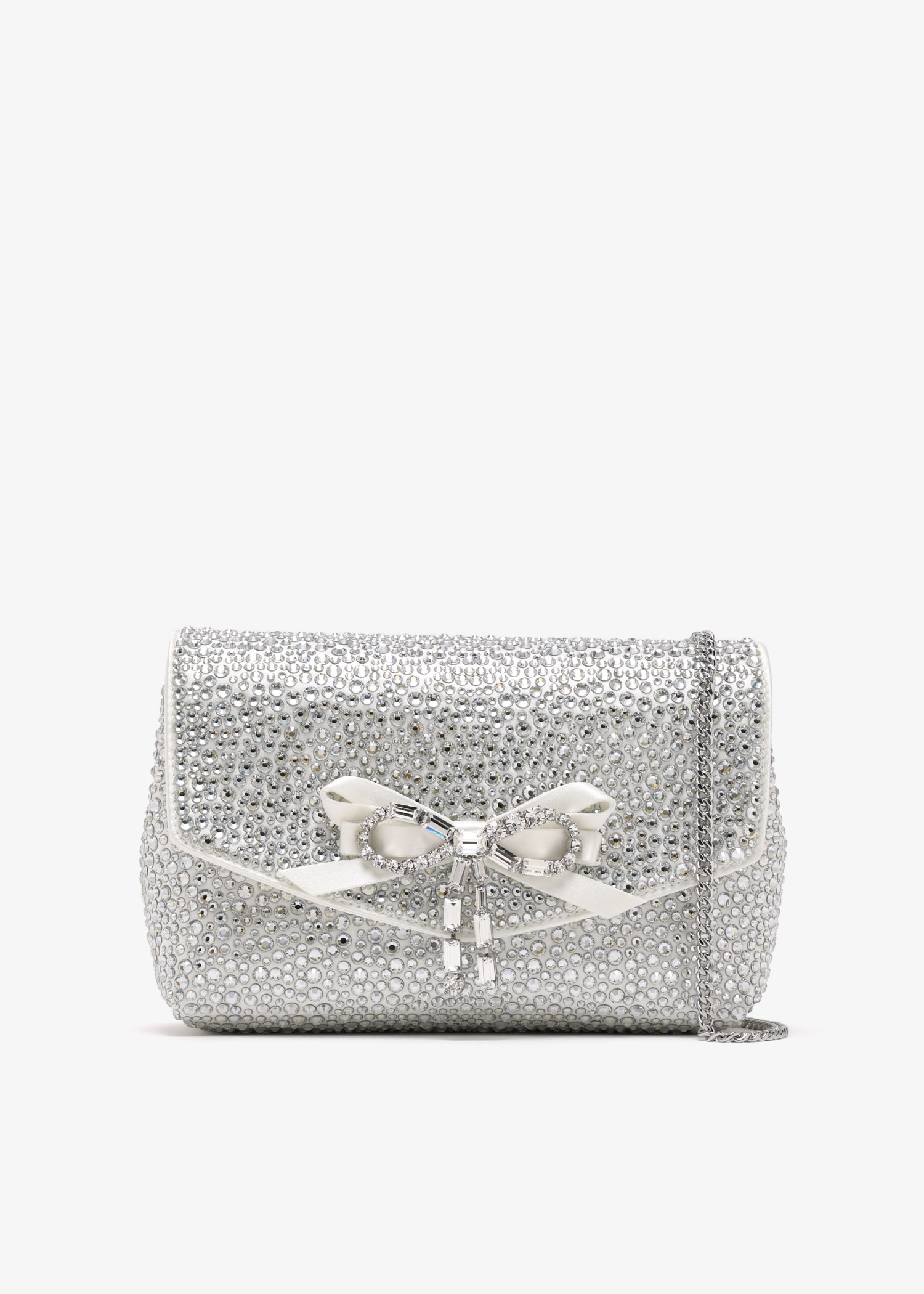

Soft Bow mini bag, Silver
