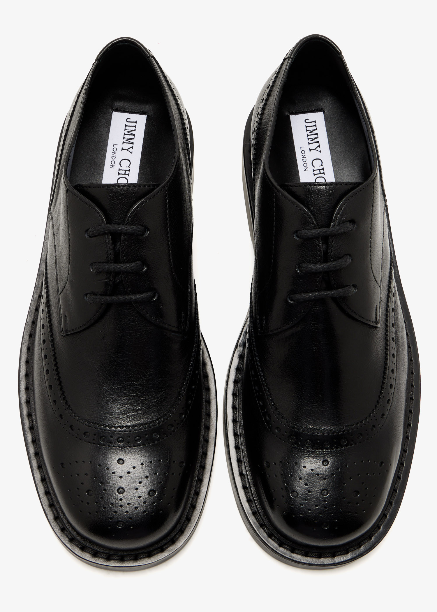 

Rowan Brogue derby shoes, Black
