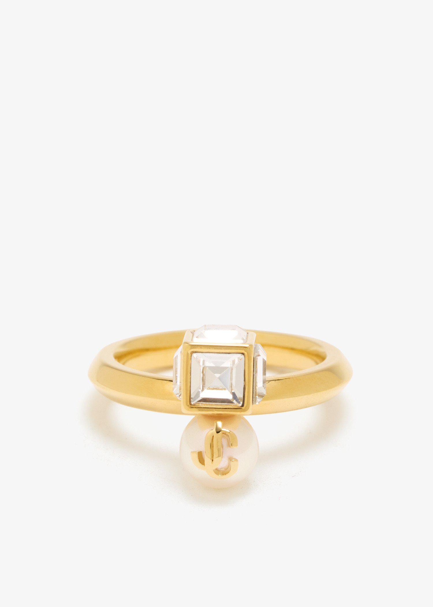 

JC Pearl cube ring, Gold