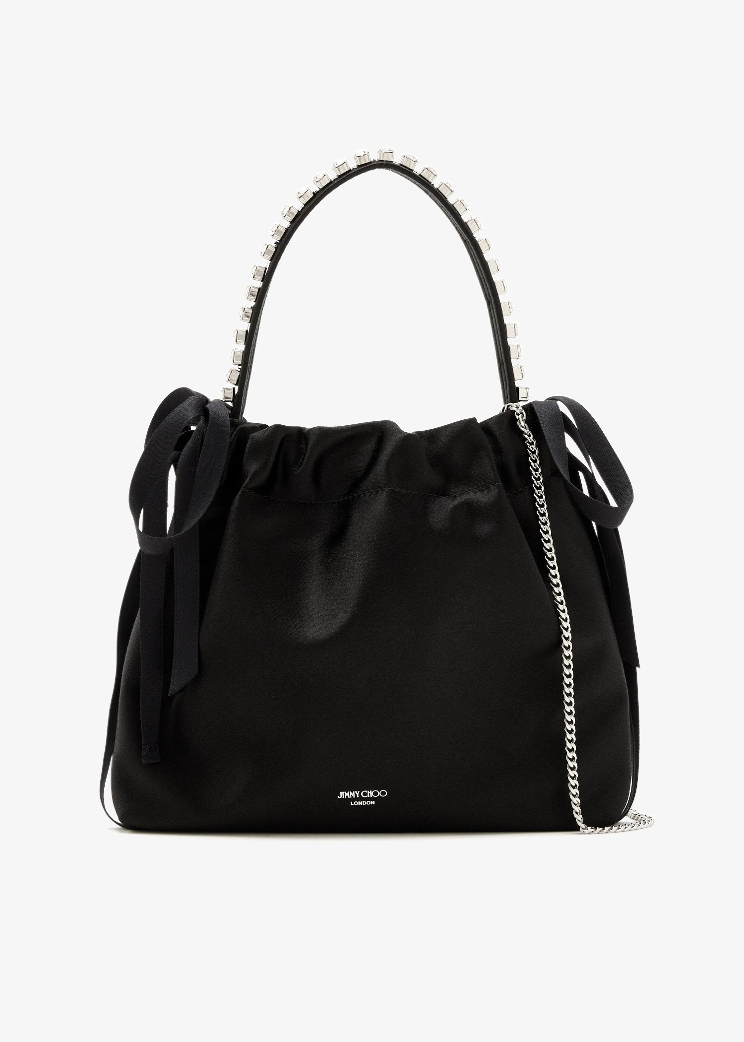 

Drawstring Mini top-handle bag, Black