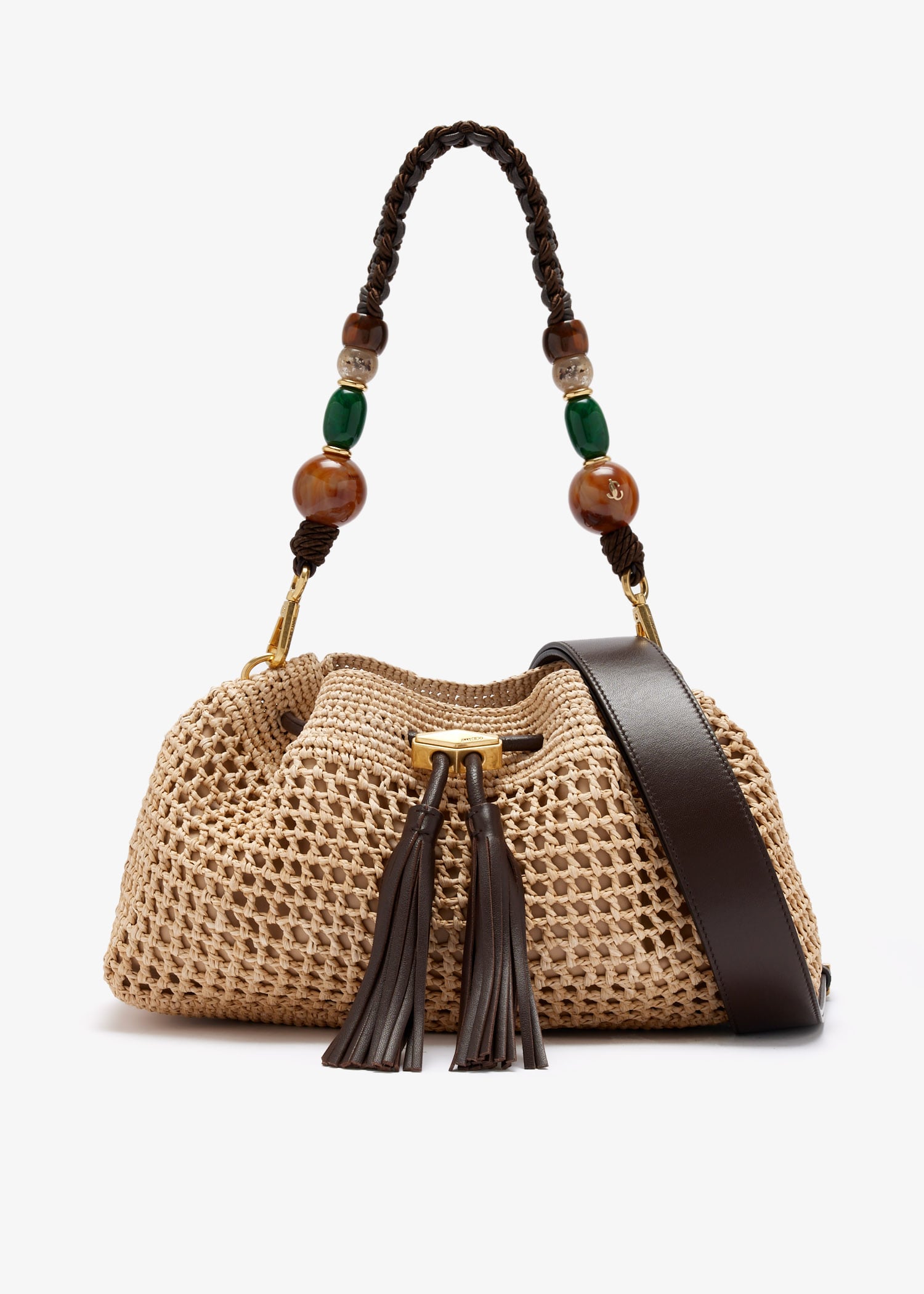 

Cinch medium shoulder bag, Beige