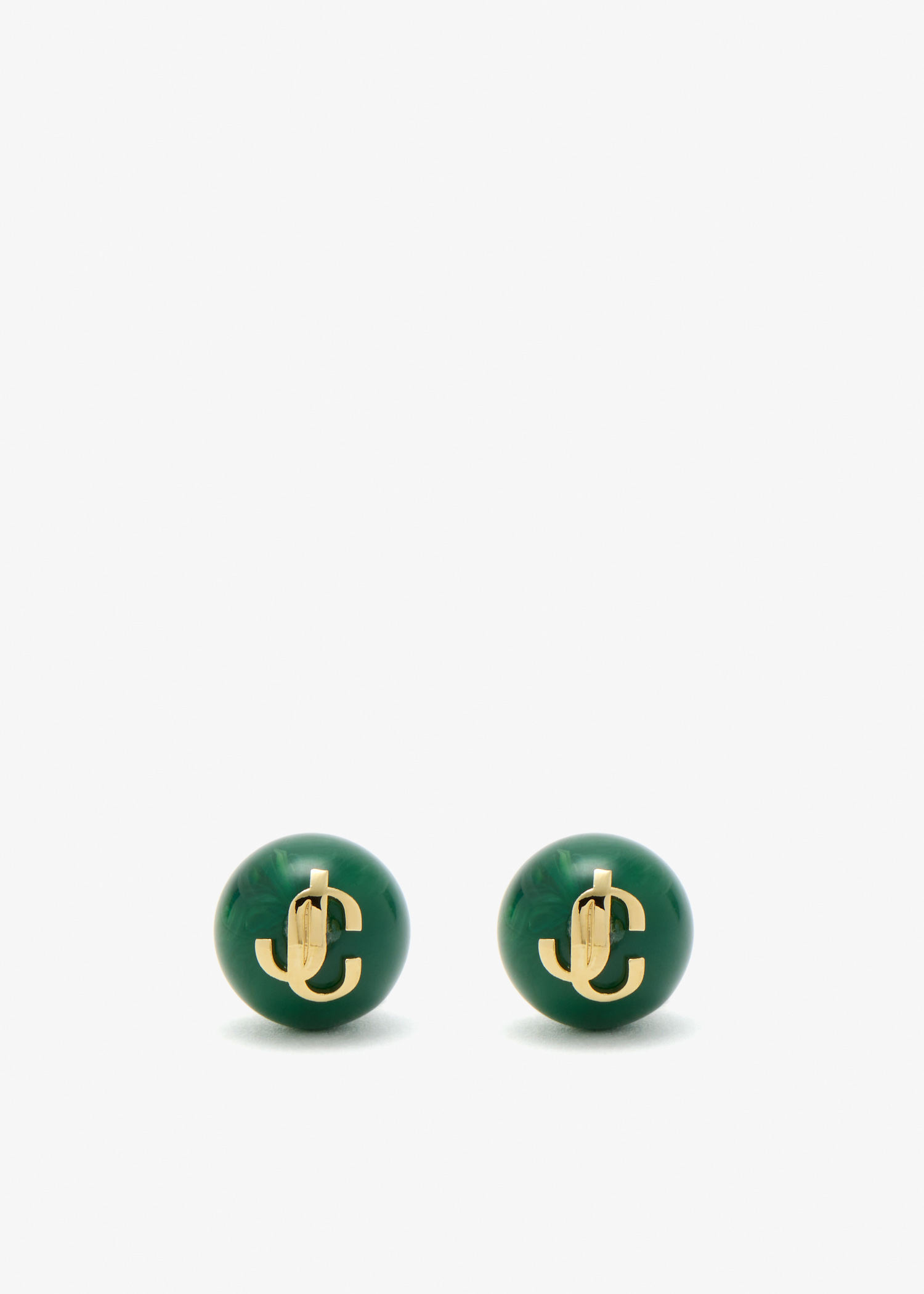 

JC stud earrings, Green