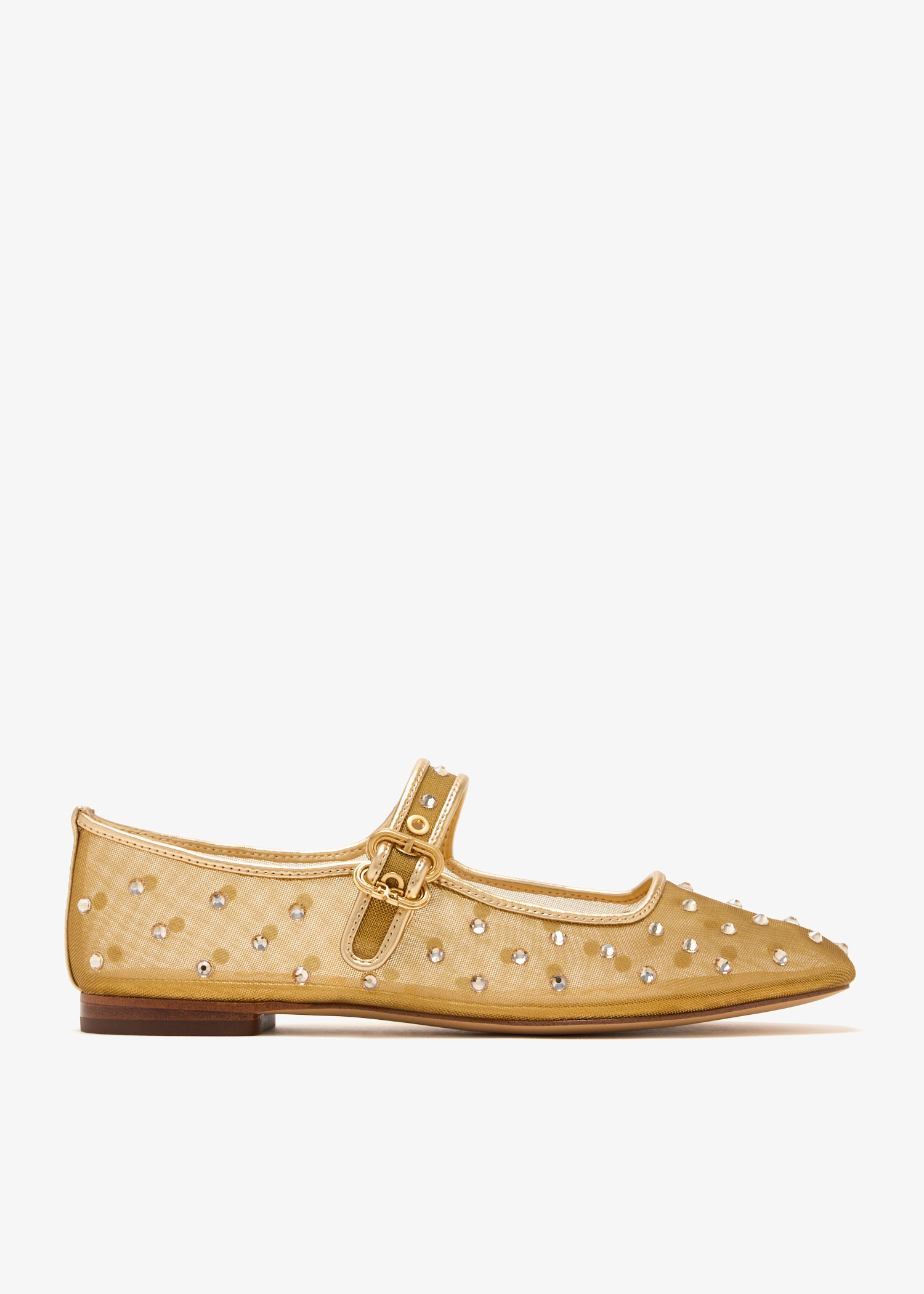 

Michaela Shine Mary Jane shoes, Gold