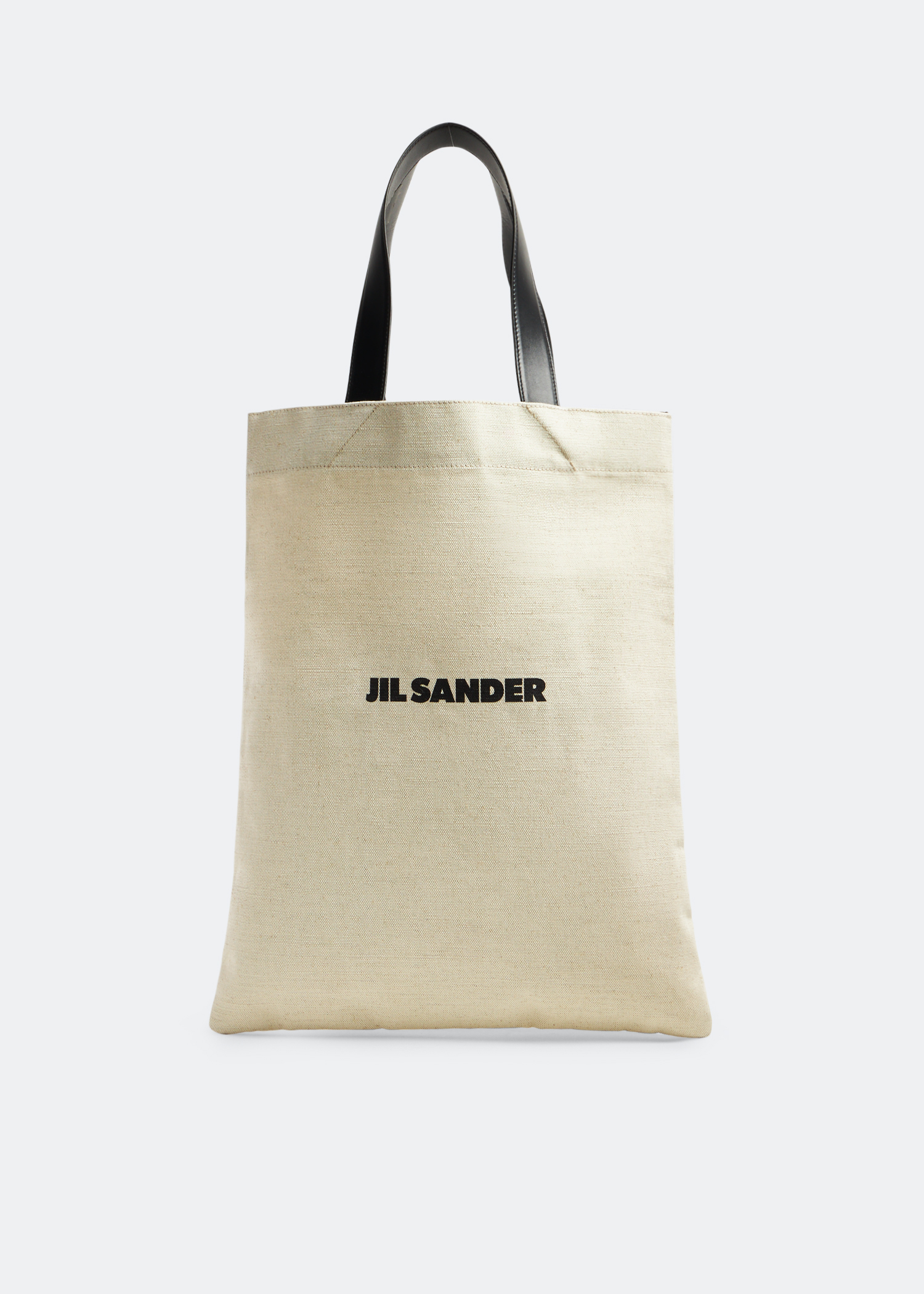 

Flat medium shopper bag, Beige