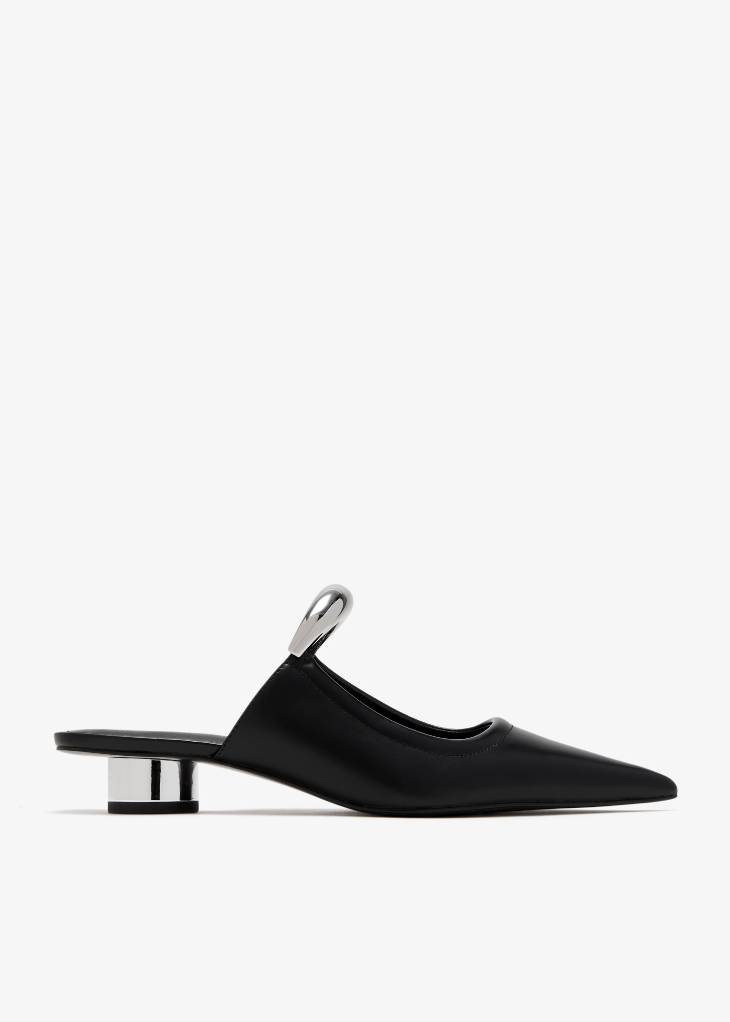 

Helena Pierced mules, Black