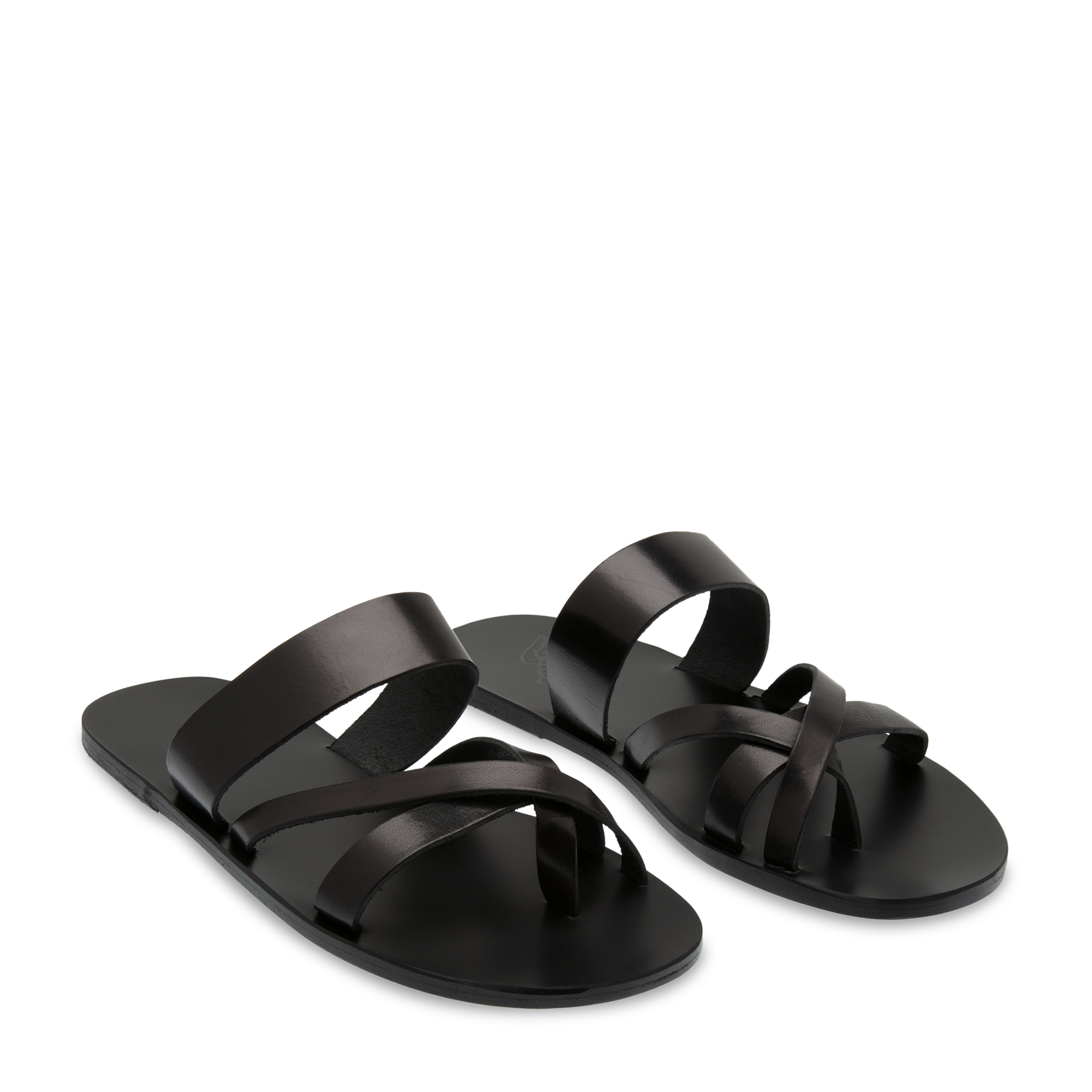 

Jason leather sandals, Black