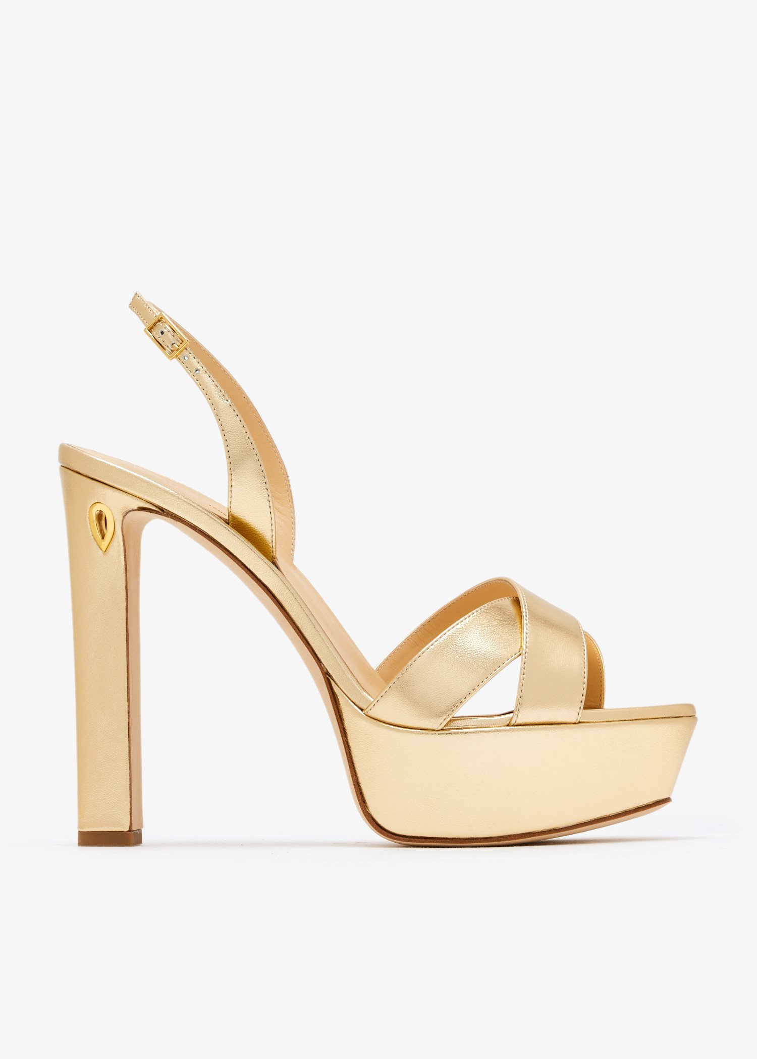 

Leonardo 130 sandals, Gold