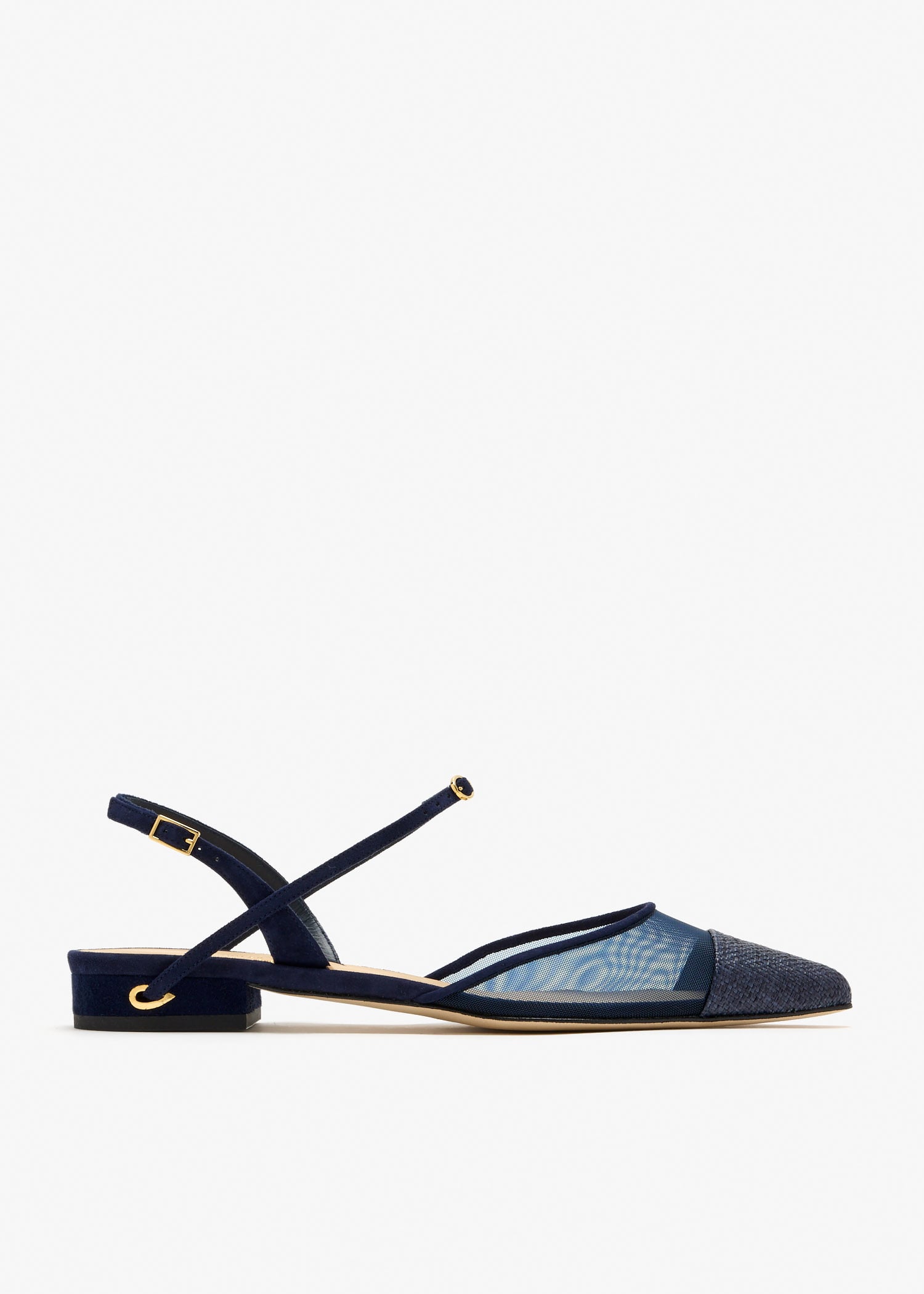 

Vittorio slingback flats, Navy