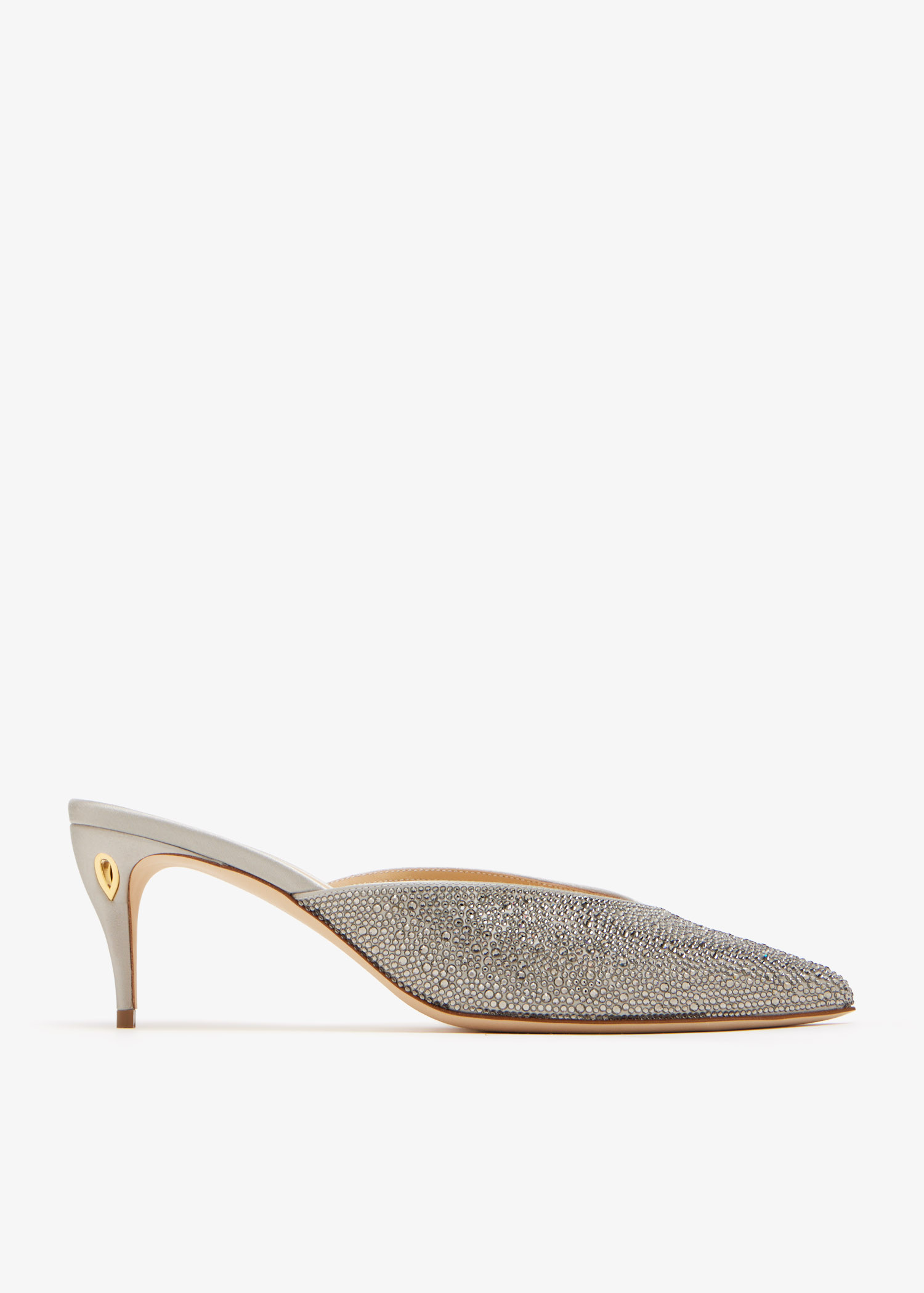 

Di 65 crystal embellished mules, Silver