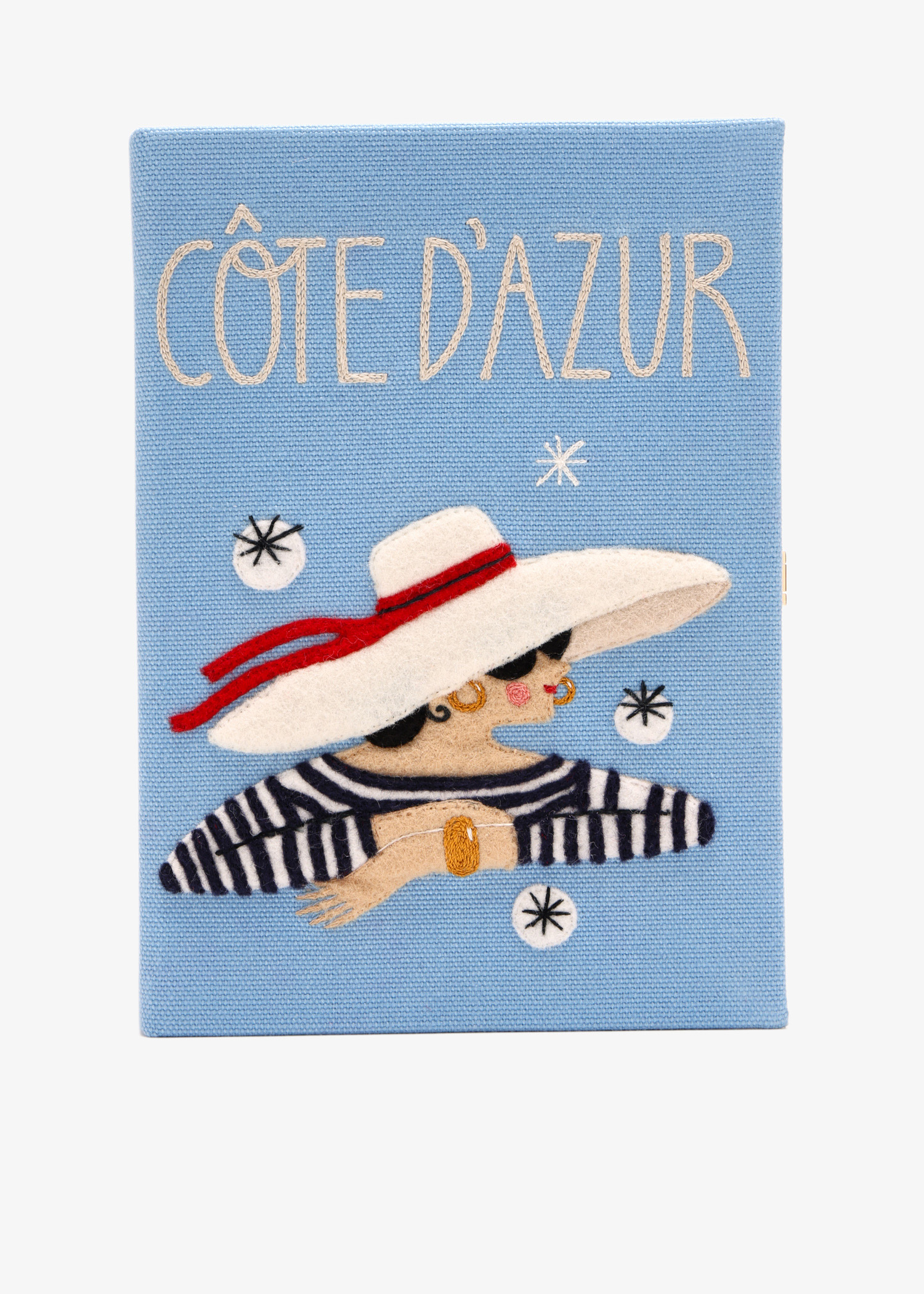 

Côte d'Azur book clutch, Blue