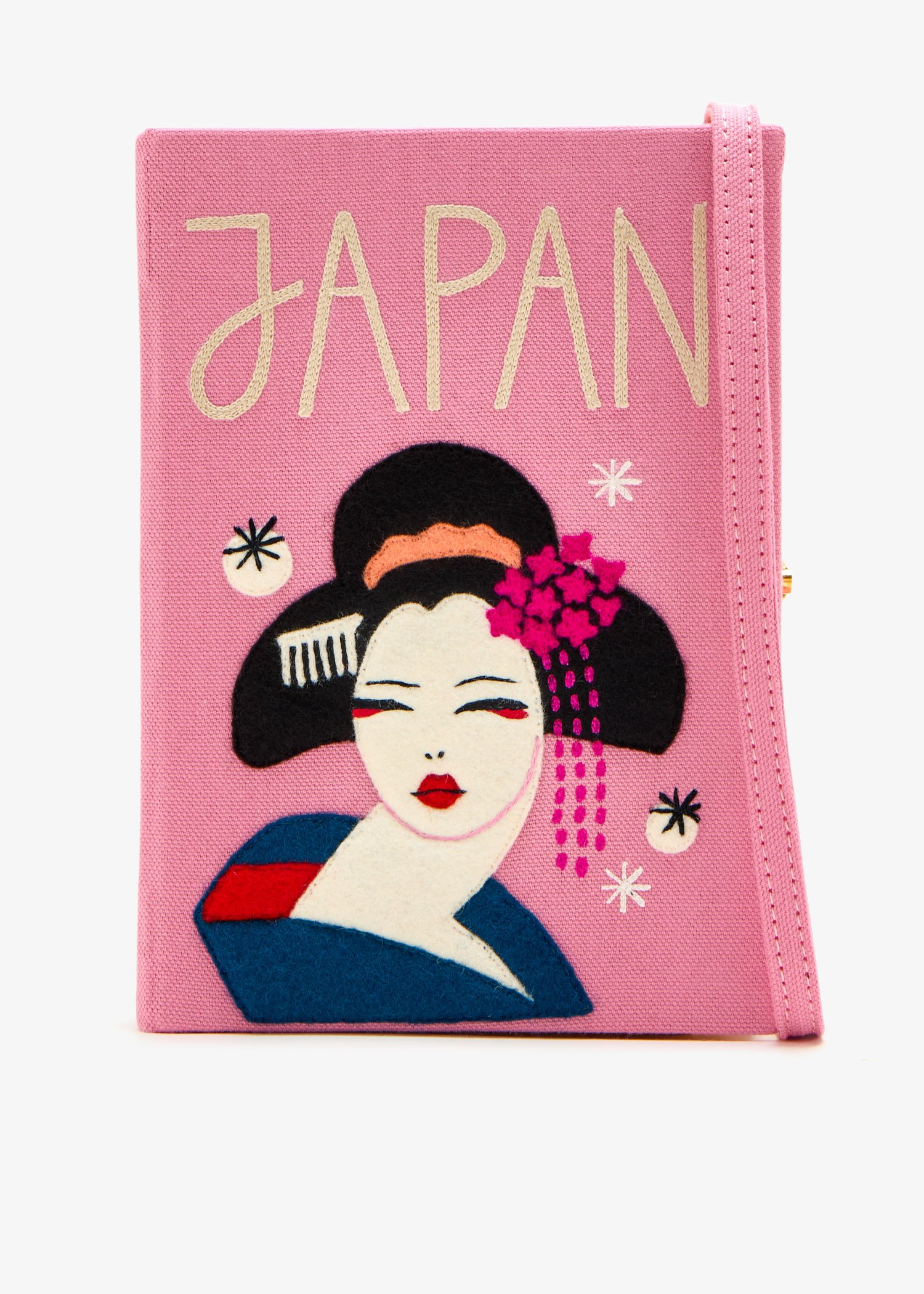 

Japan book clutch, Pink