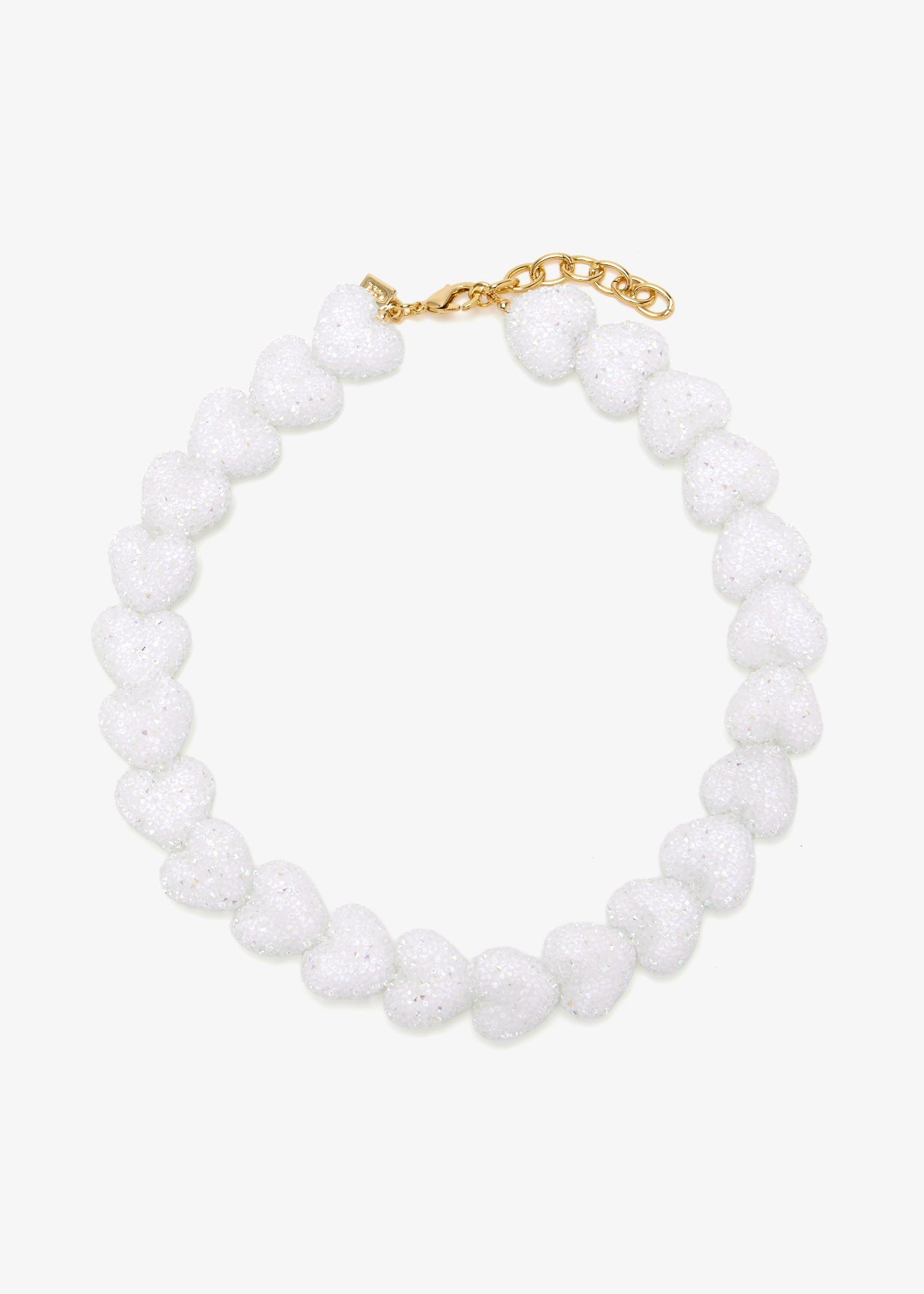 

Jelly Heart necklace, White