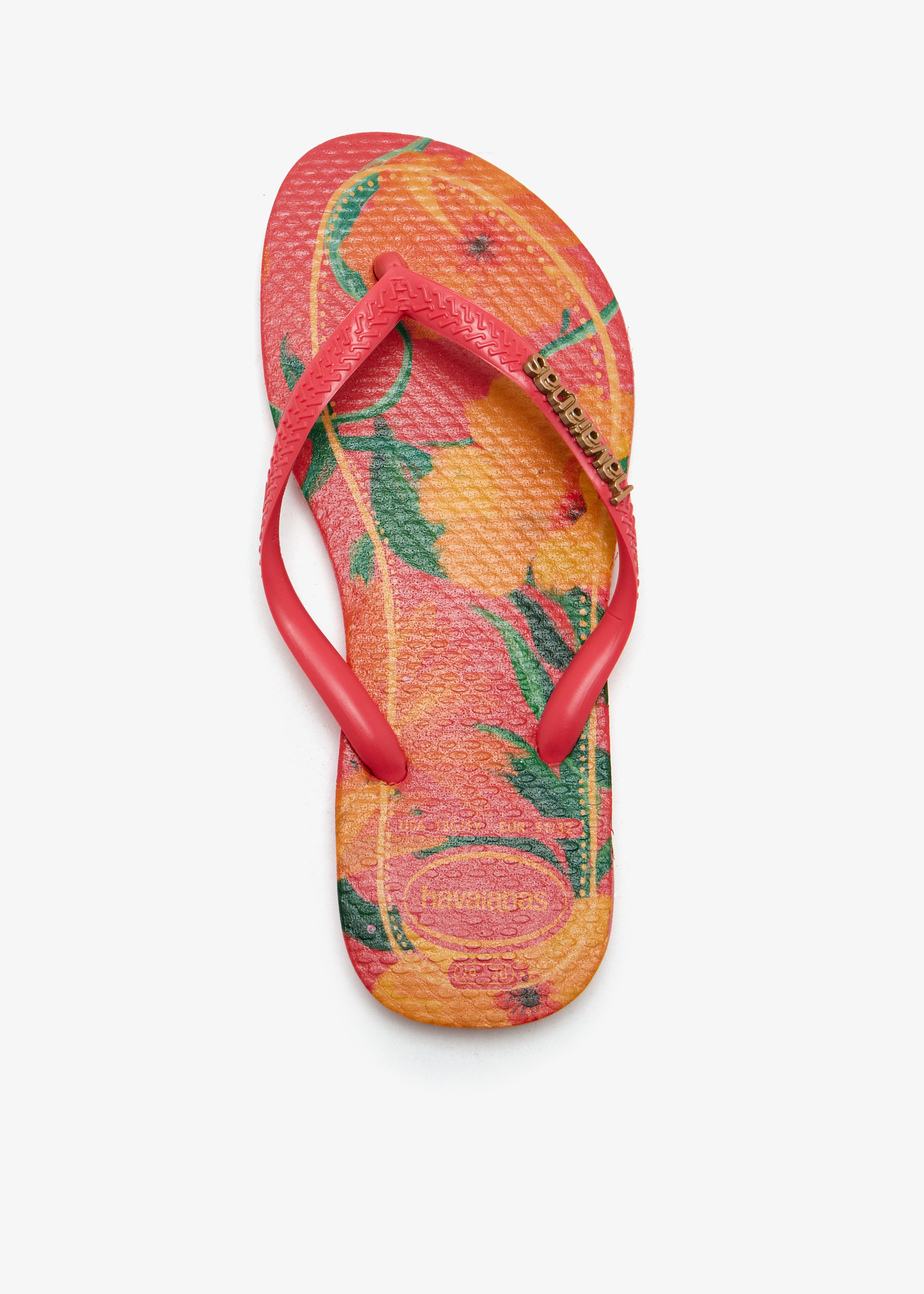 

Slim tropical flip flops, Orange