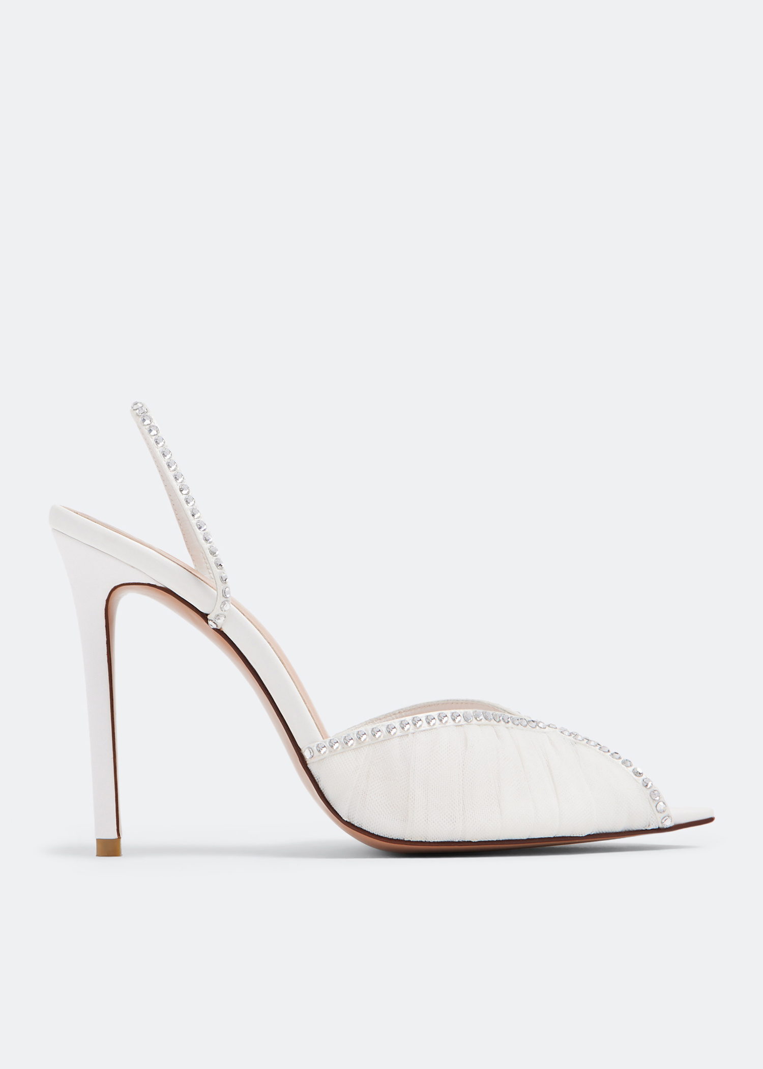 

Katy sling pumps, White