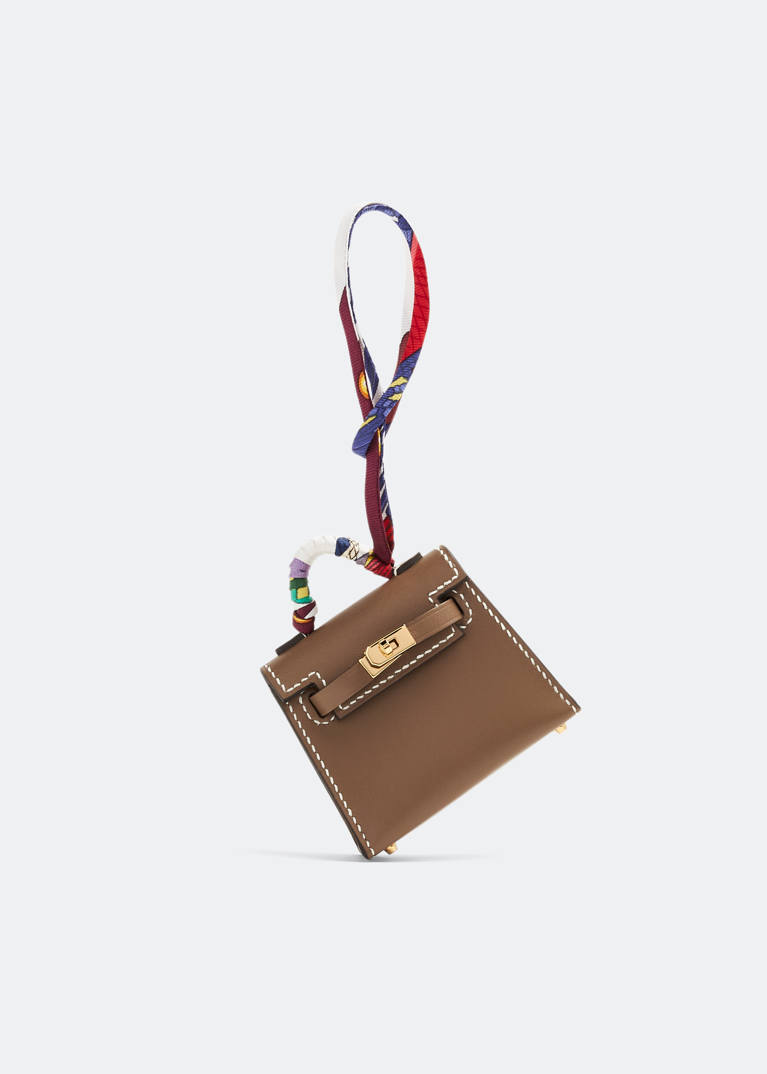 Hermes Pre Loved Micro Mini Kelly Twilly bag charm for Women Grey in KSA Level Shoes