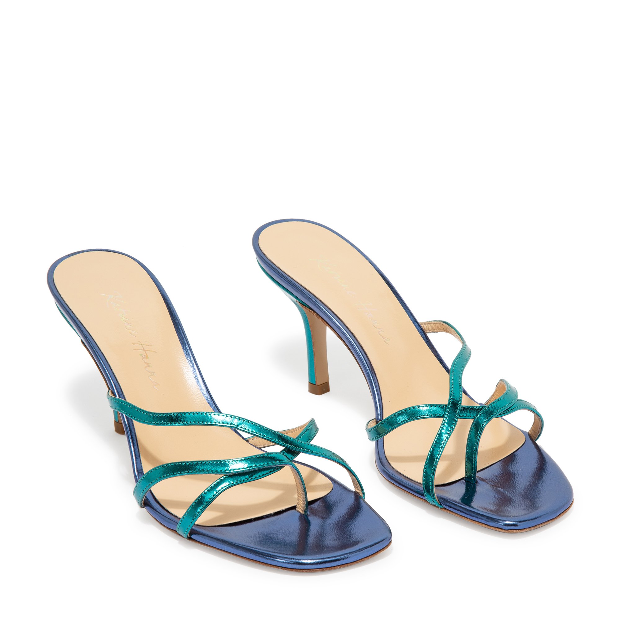 

Carmen mules, Blue