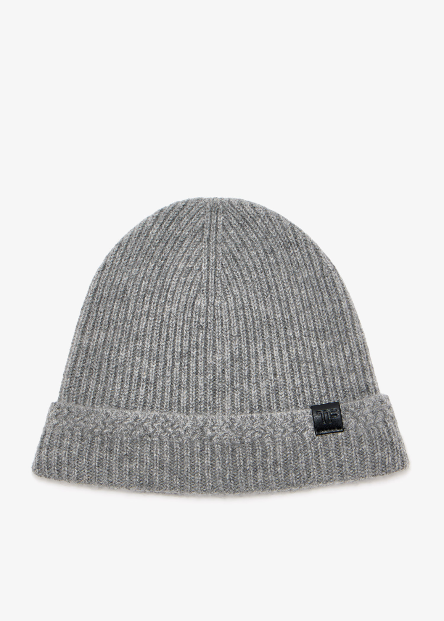 

Cashmere Ribbed beanie, Grey
