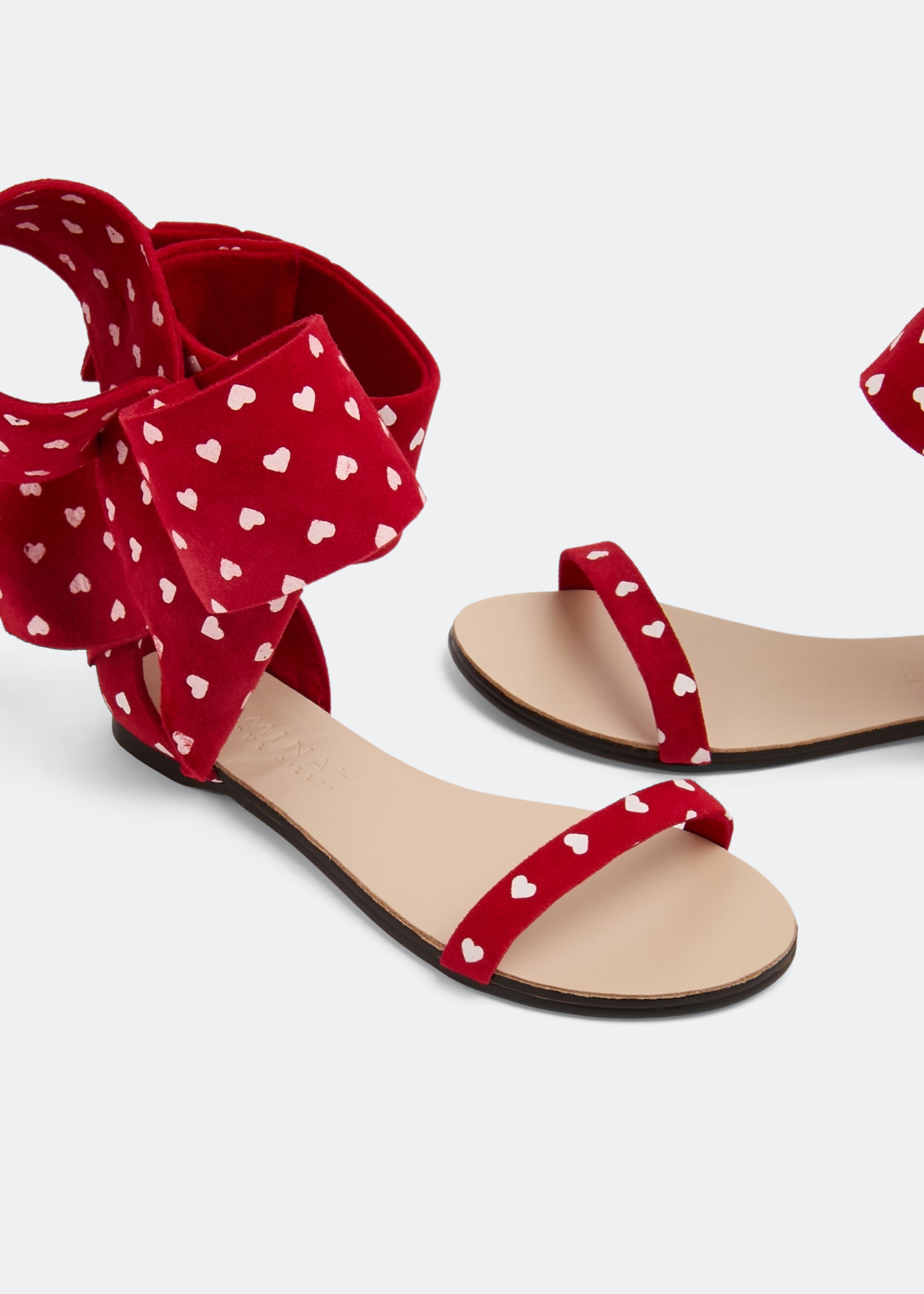 

Bow sandals, Red