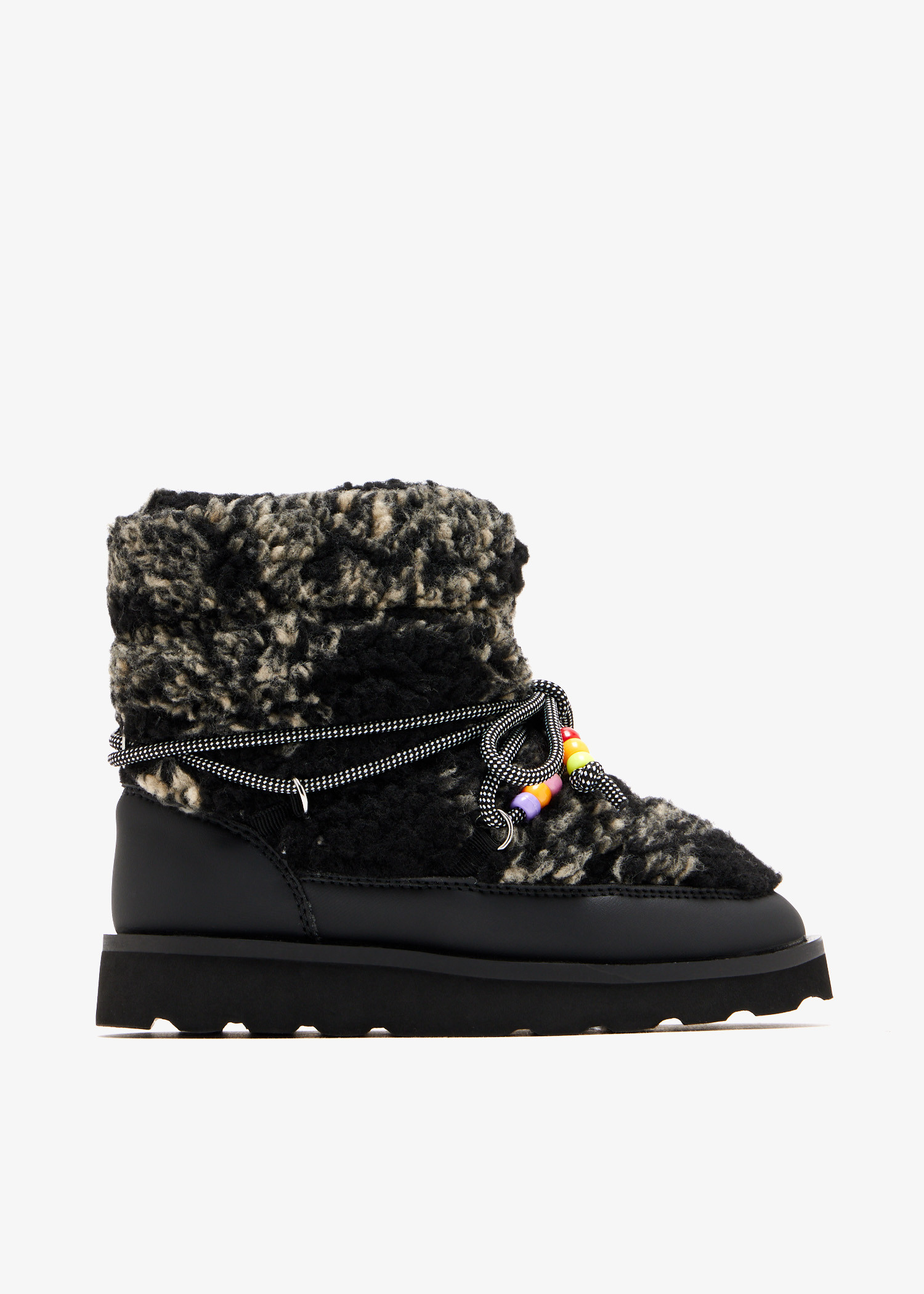 

Fur snow boots, Black