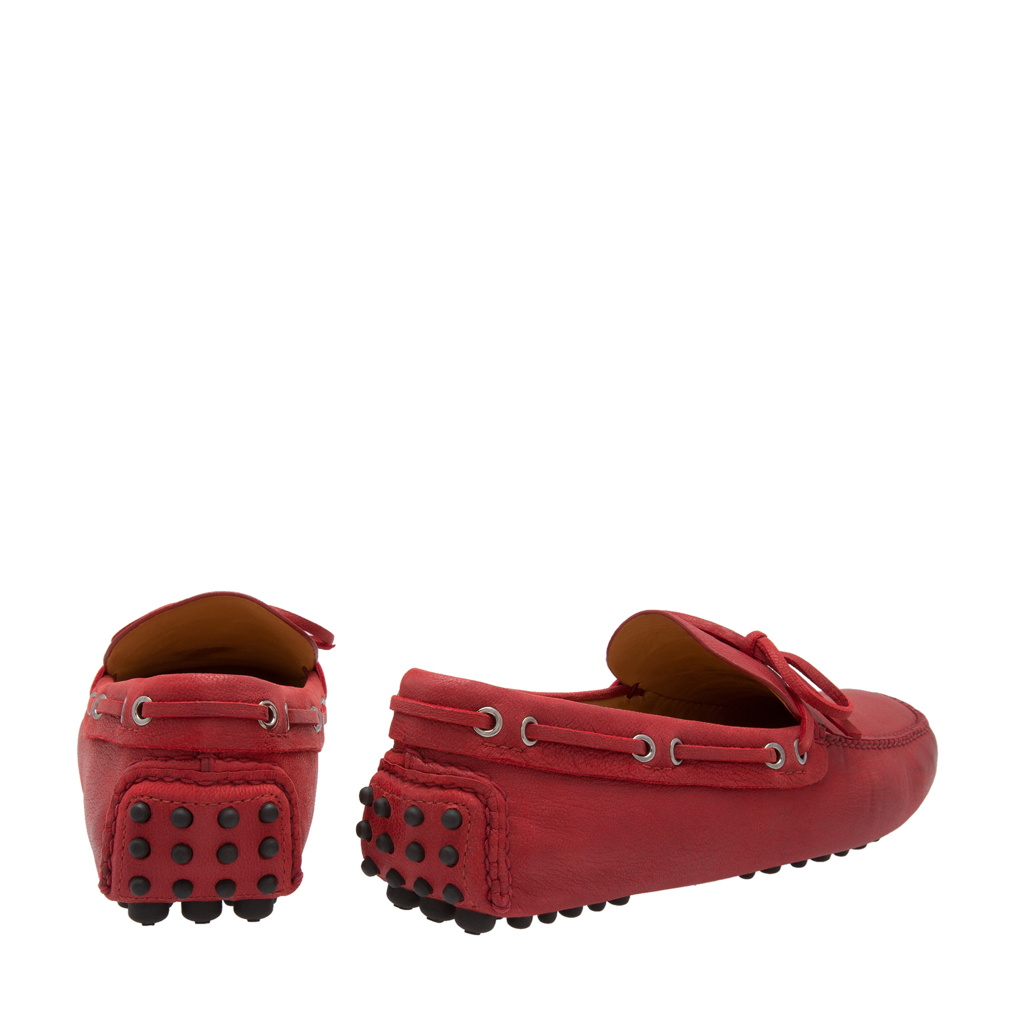 Mens red deals driving shoes