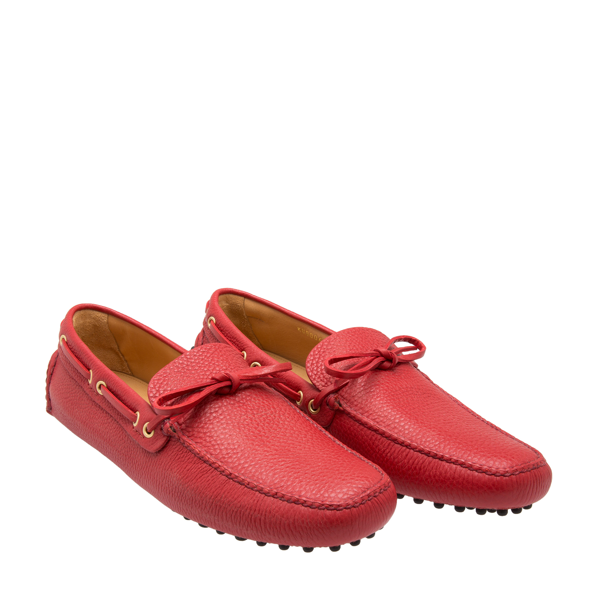 

Leather driving shoes, Red